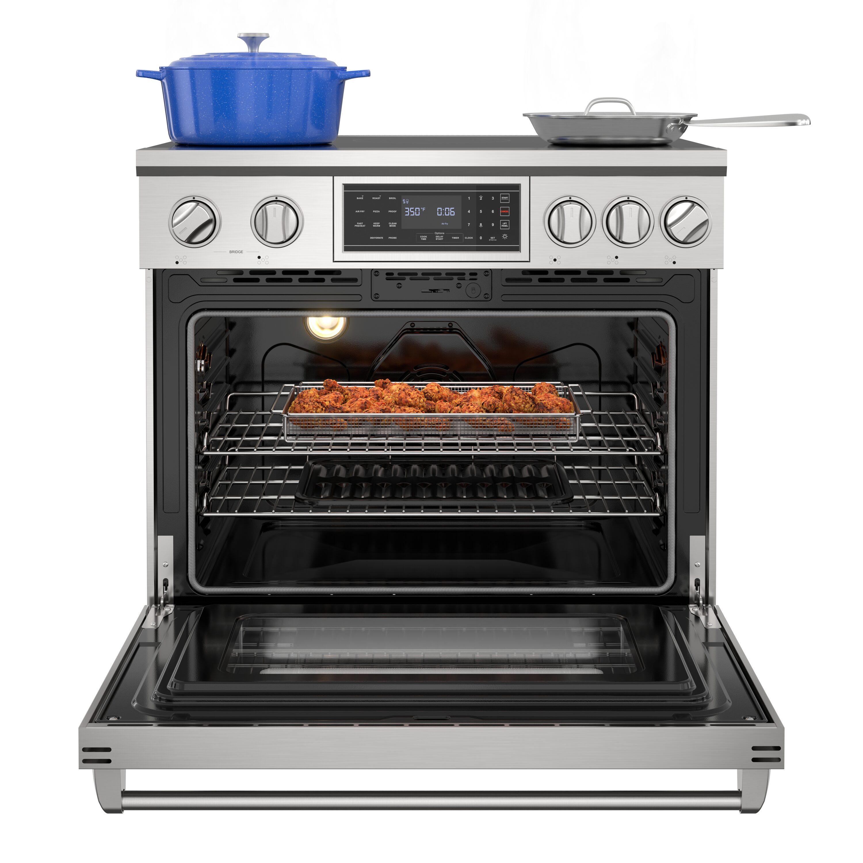 KoolMore LOW-KM-IPR-36TP-SS Freestanding-Electric-Ranges - View #5