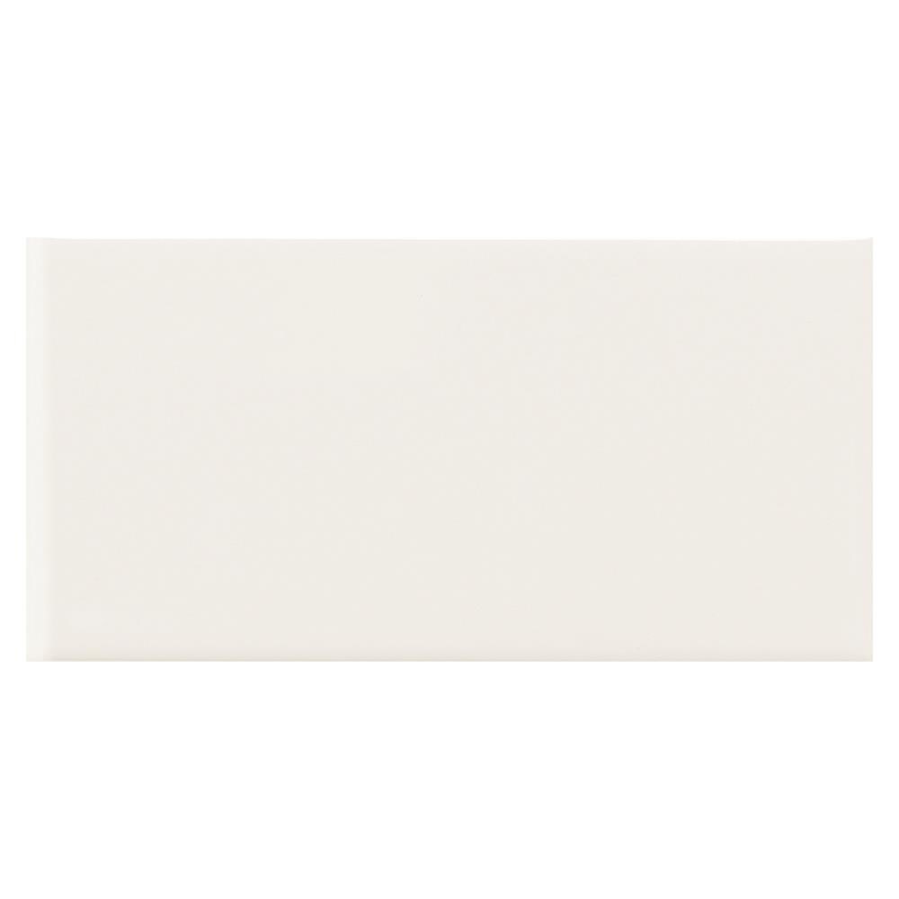 American Olean Profile Ice White Ceramic Bullnose Tile (3-in x 6-in)