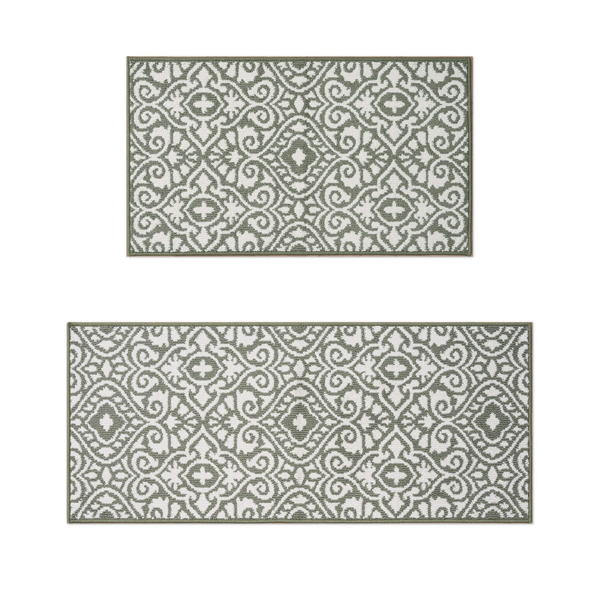 Laura Ashley  Freya Two-Tone 26 in x 45 in and 26 in x 60 in Rug Set