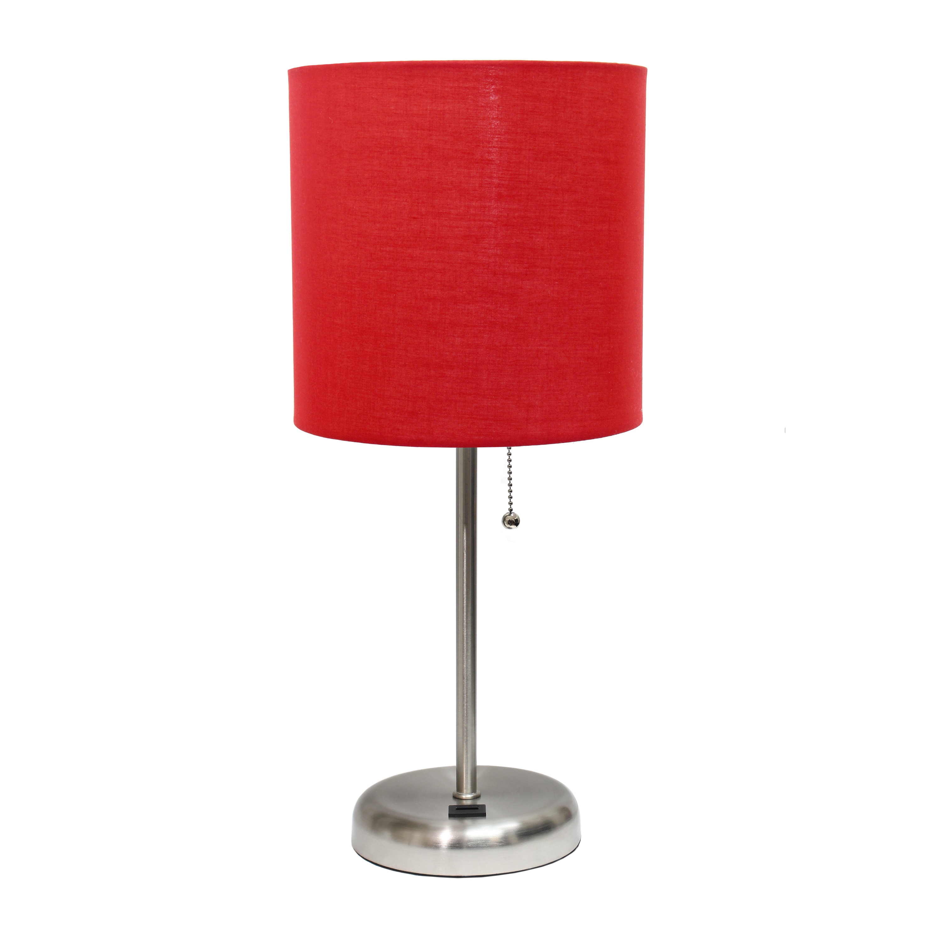 small red desk lamp