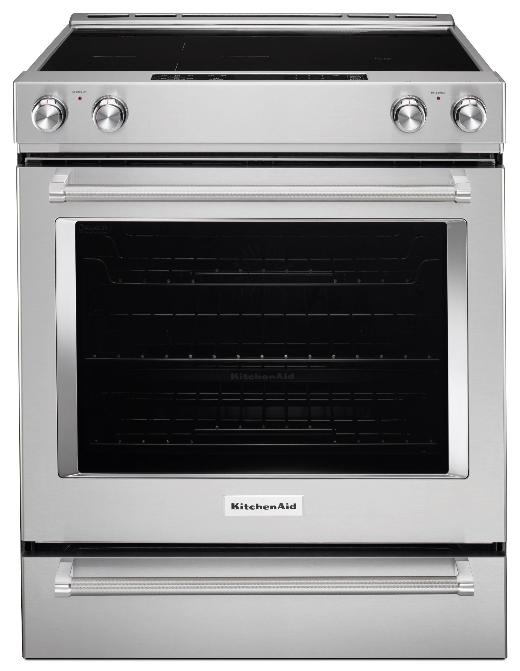 KitchenAid 7.1 Cu. Ft. Self-Cleaning Slide-In Electric Induction Convection  Range Stainless Steel KSIB900ESS - Best Buy