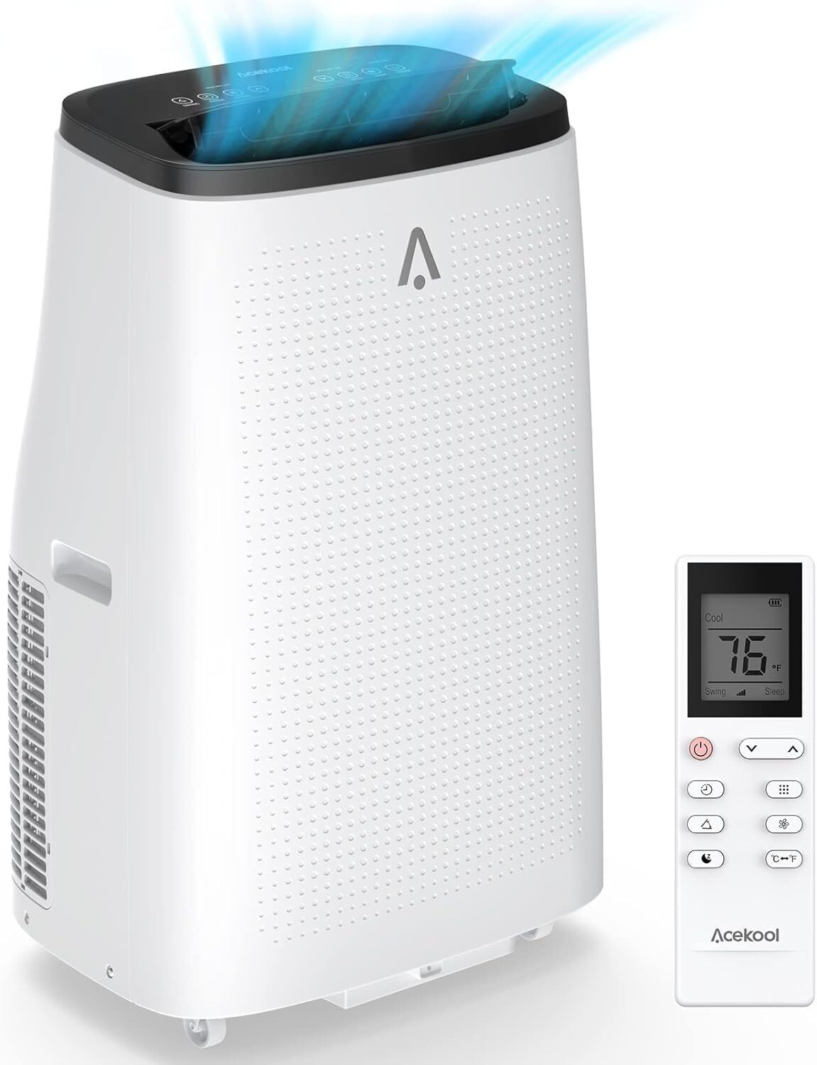 GarveeLife WhizMax 15000 BTU Portable Air Conditioner  3 in 1 Cooling Air Conditioner with Dehumidifier and Fan Mode  for Rooms up to 850 sq  ft   Remote Control  Sleep Mode  Low Noise  24 Hour Timer  3 Speeds  Auto Oscillation