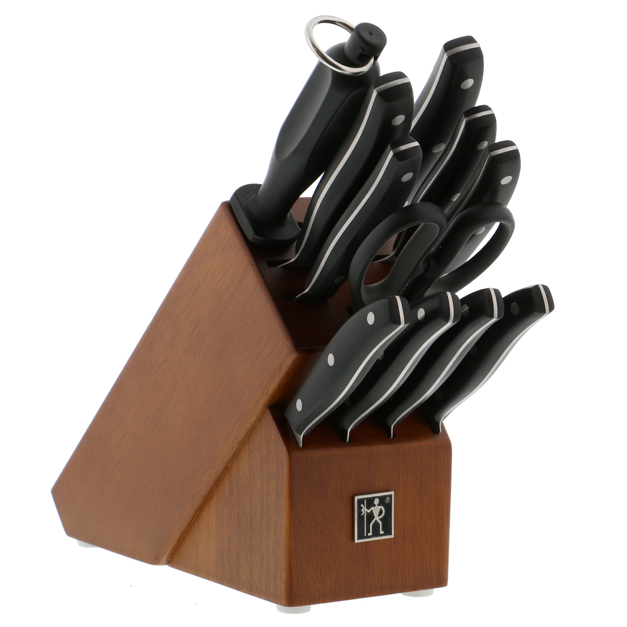 Henckels Solution 12-piece Knife Block Set - Walnut & Reviews