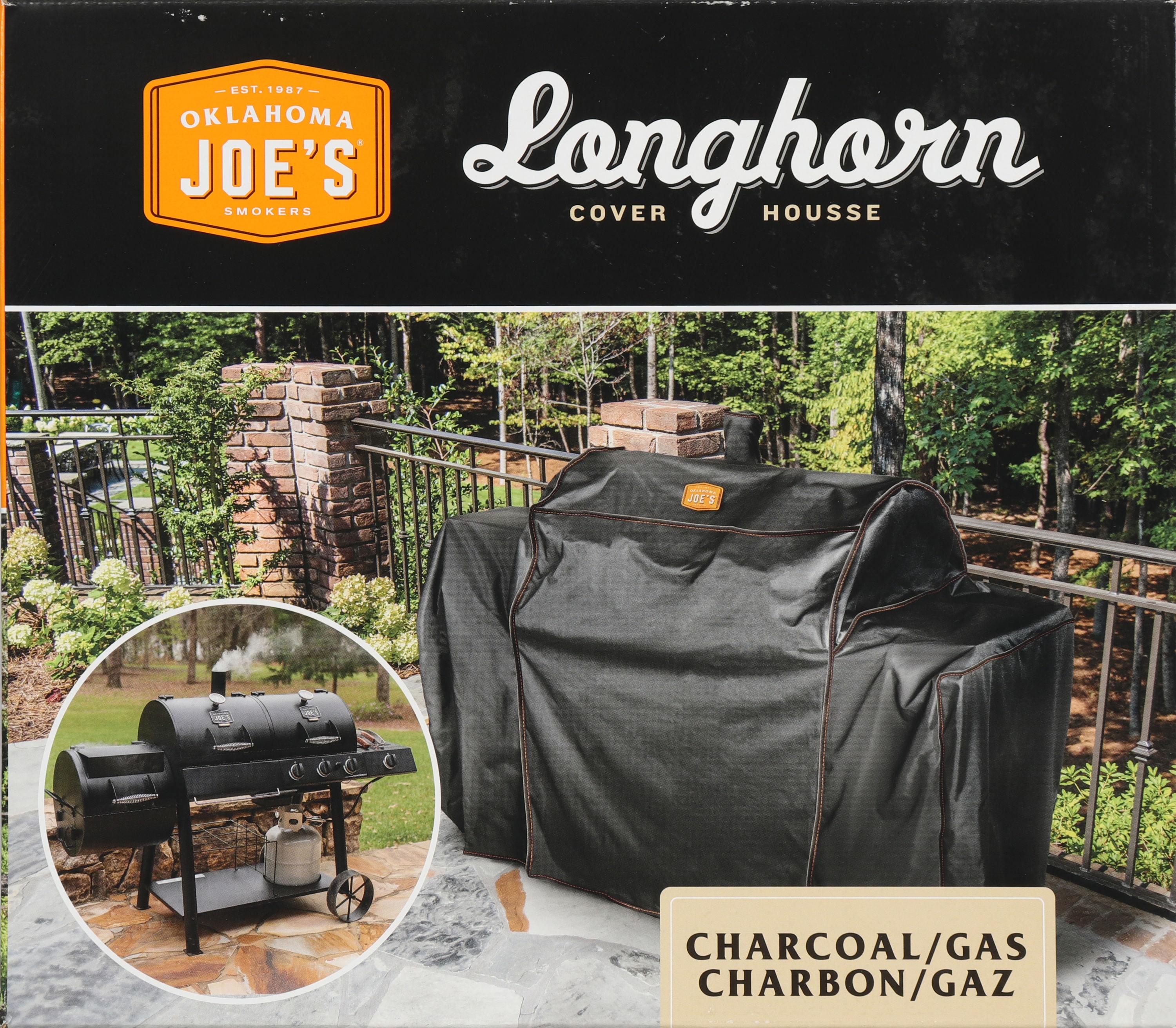 Oklahoma Joe's Longhorn Combo Charcoal/Gas Smoker and Grill with Cover