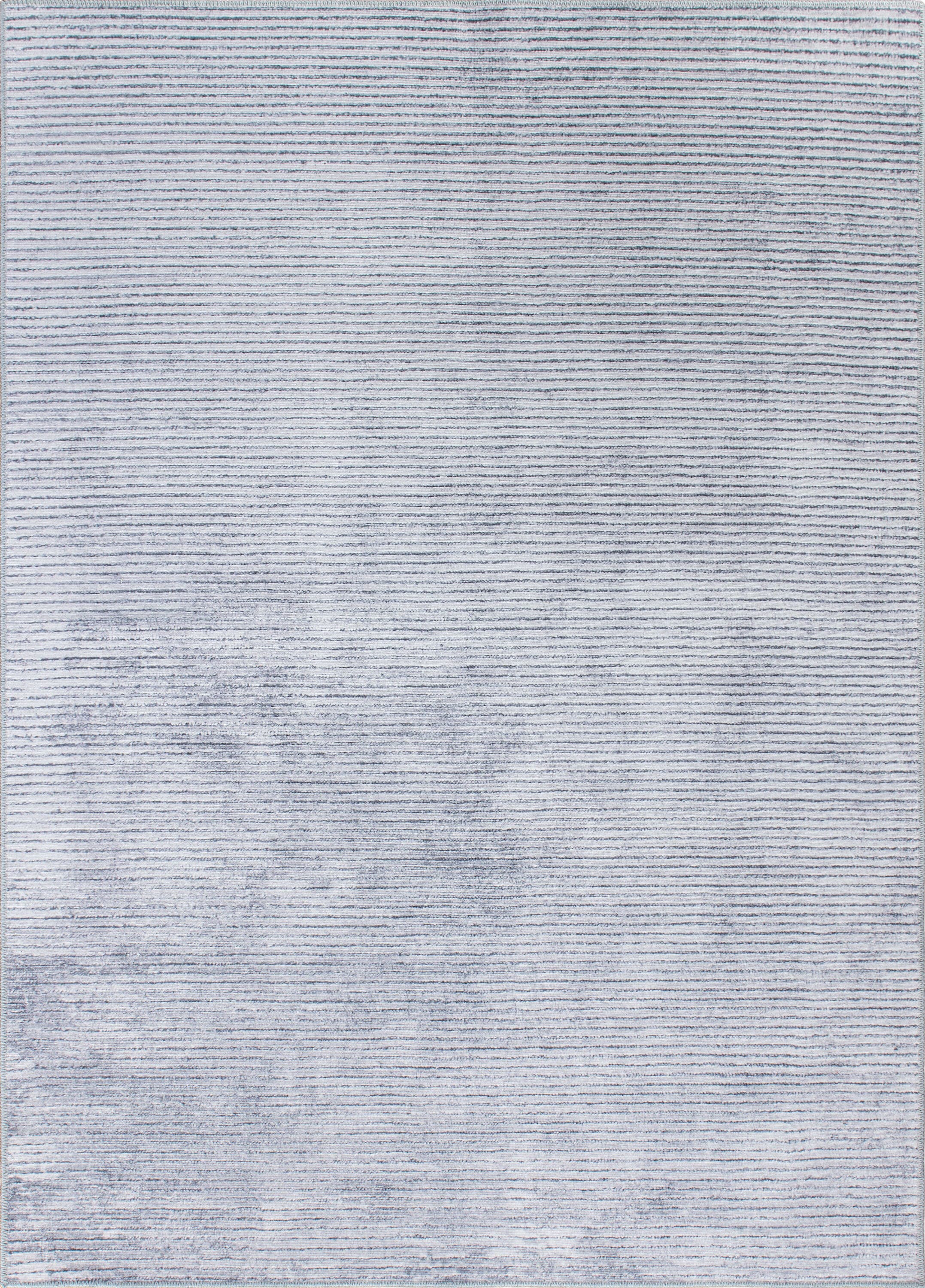 World Rug Gallery 5082GRAY5X7 Somerville 5 x 7 (ft) Loomed Polyester Gray Rectangular Indoor Solid Vintage Machine washable Area rug