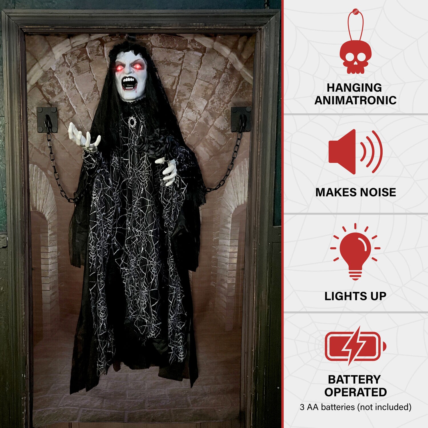 Haunted Hill Farm HHLADY-12HLSA Halloween-Animatronics - View #2