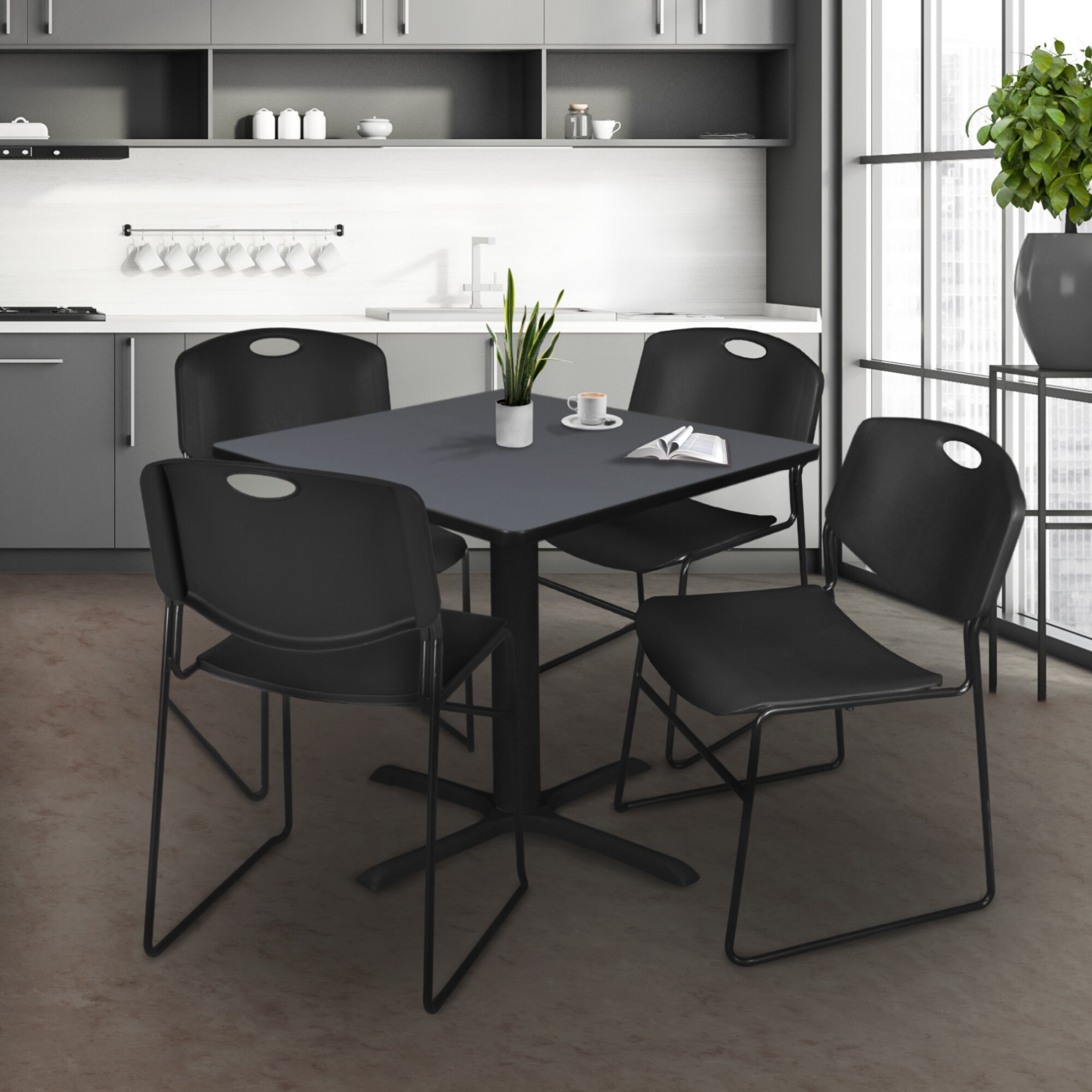 Regency TB4848GY44BK Office-Tables - View #9