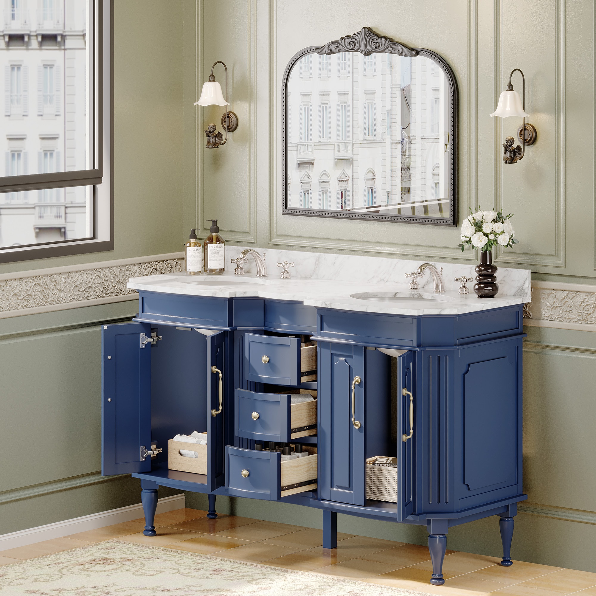 VOUA SAF-DSRCJ-BE Bath-Vanity-Combo - View #2