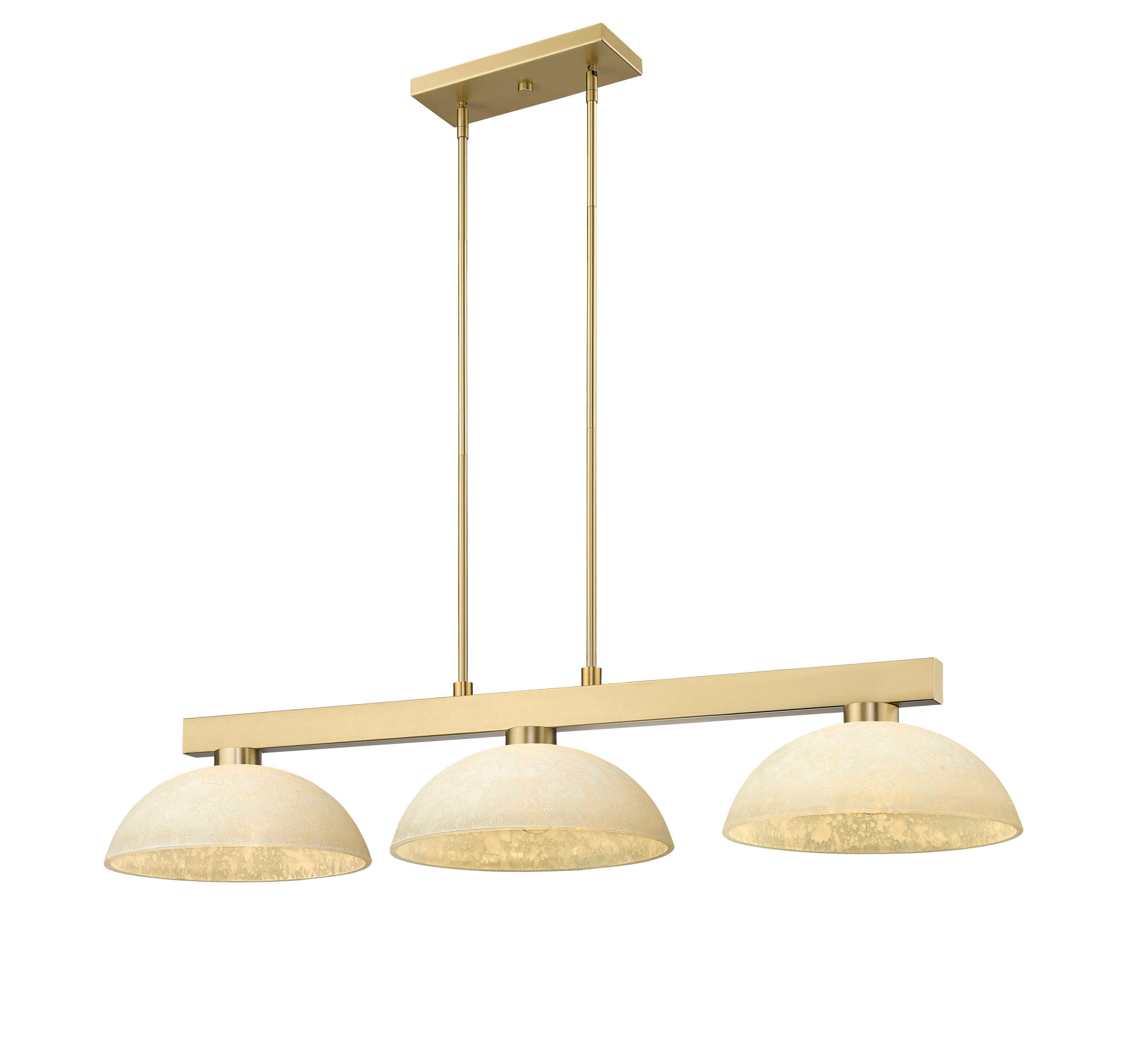 Z-Lite 152MGLD-DGM14 Cobalt 3 -Light Gold Transitional For Use in Bedrooms, Dining Rooms, Foyers, Kitchens, Living Rooms Chandelier