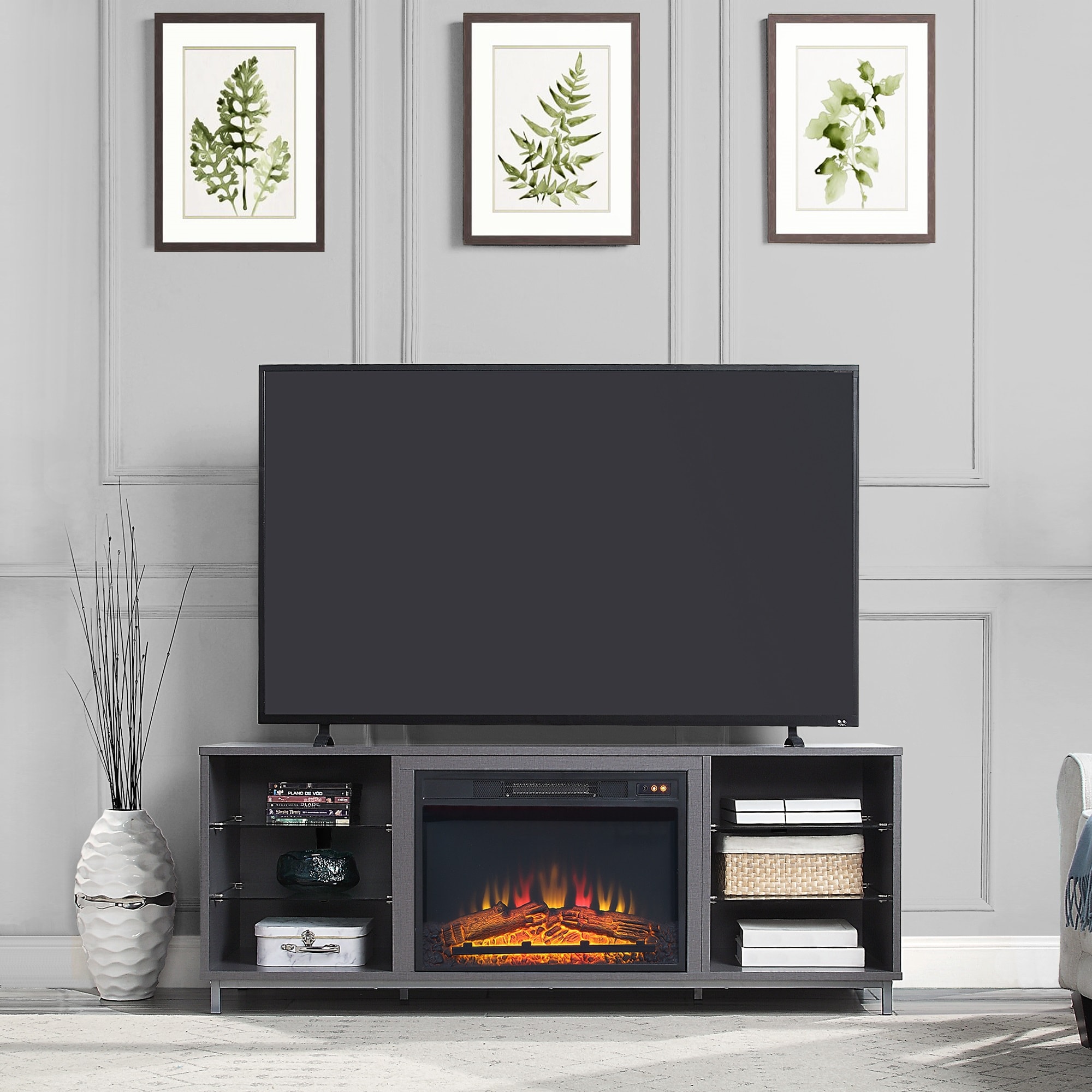 Manhattan Comfort FP4-GY Electric-Fireplaces - View #2