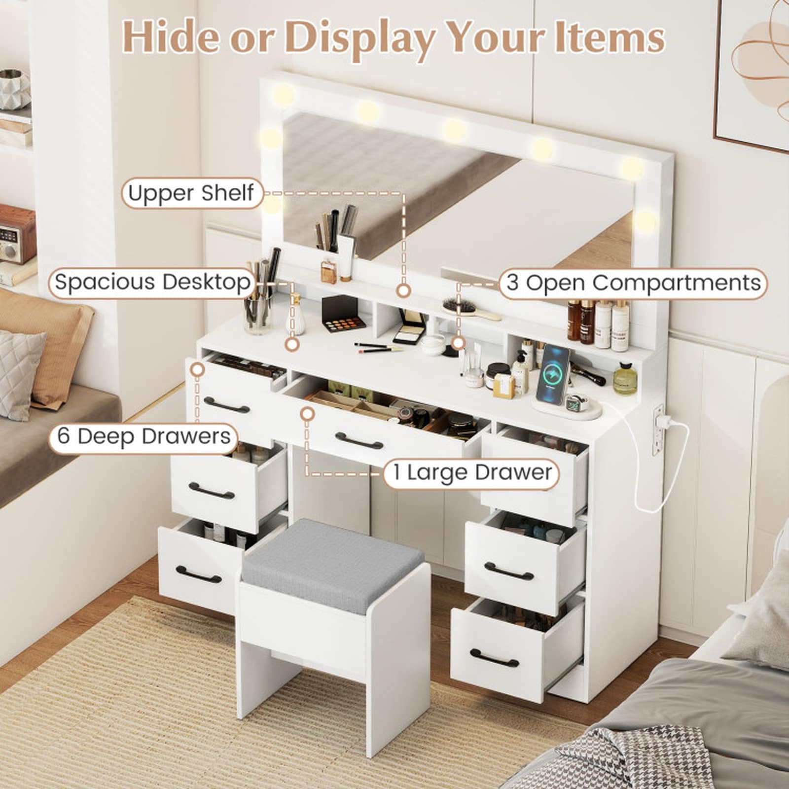 SUGIFT LW047SUGHY754 Vanity-Stools - View #8