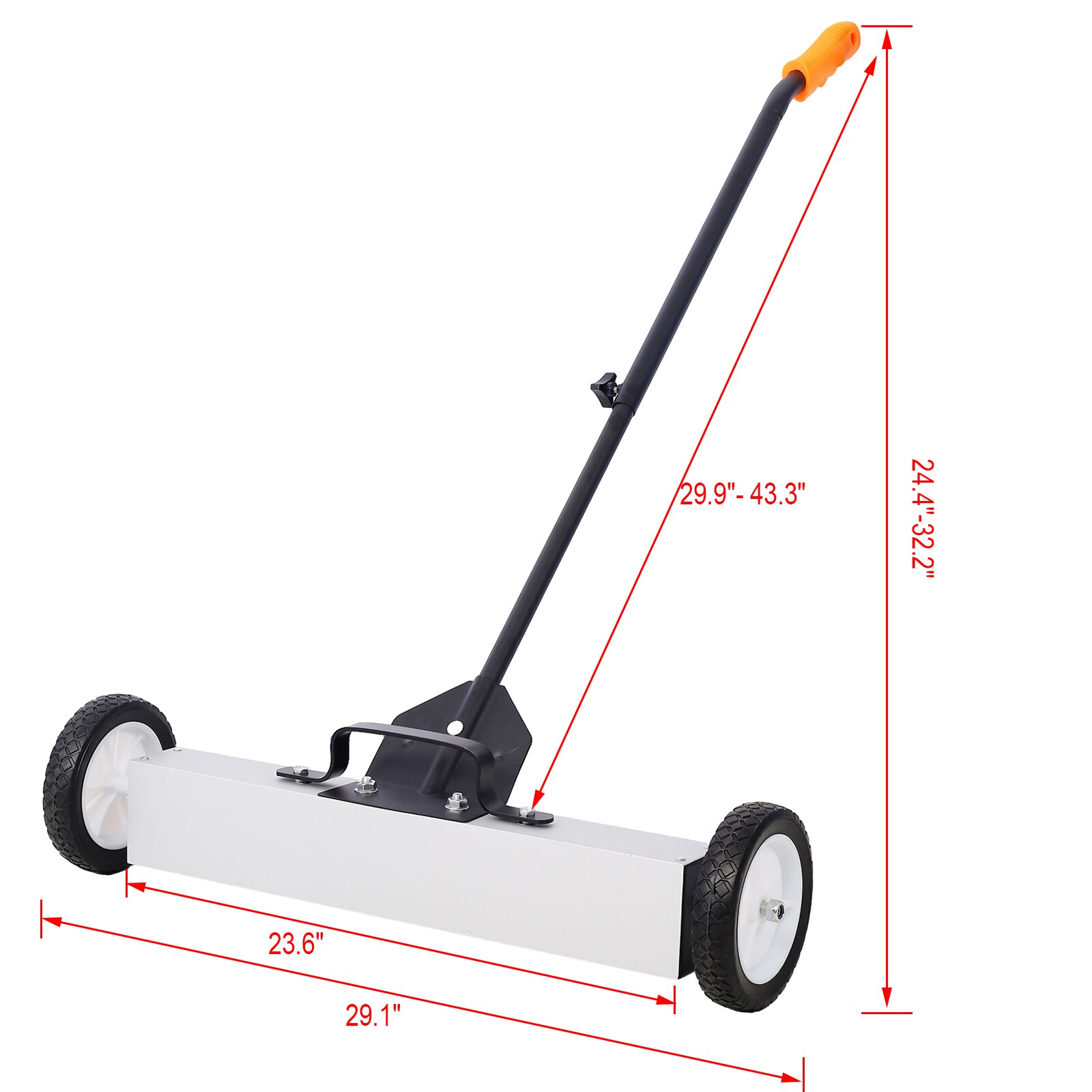 Maocao Hoom 24inch Rolling Magnetic Pick-up Sweeper, Heavy Duty Push-type  with Release, For Nails Needles Screws Collection in the Magnetic Tools  department at Lowes.com