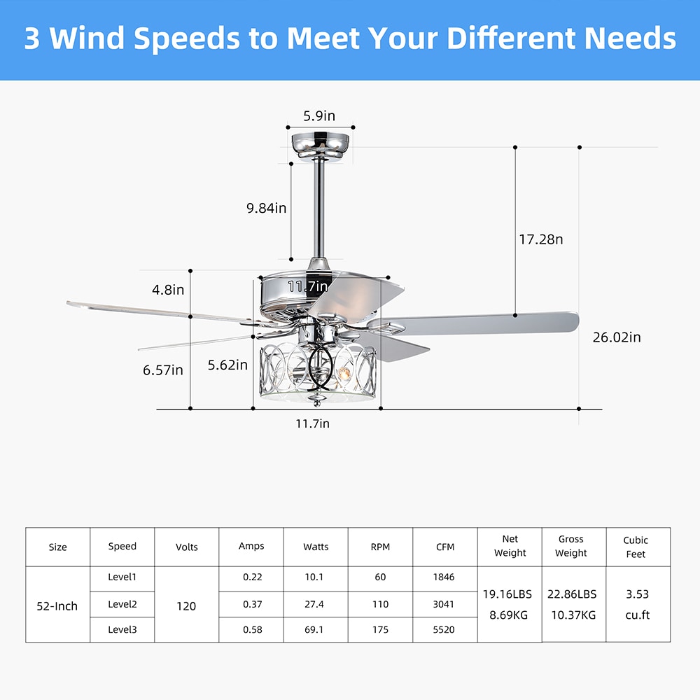 Sunrinx MG39-1-84L Ceiling-Fans - View #4