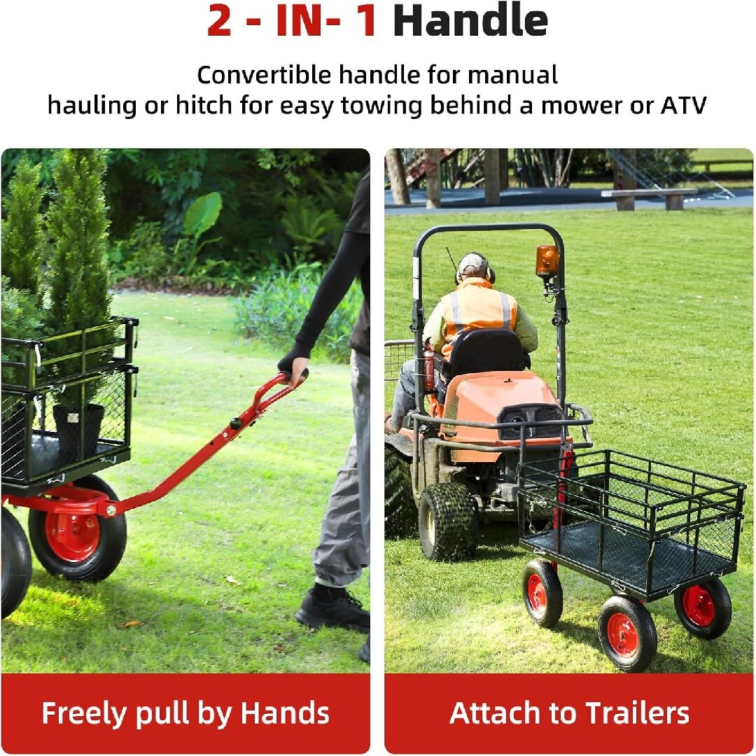 Qeetex KL-PHO-333EMIX4 Wheelbarrow-Yard-Cart - View #3