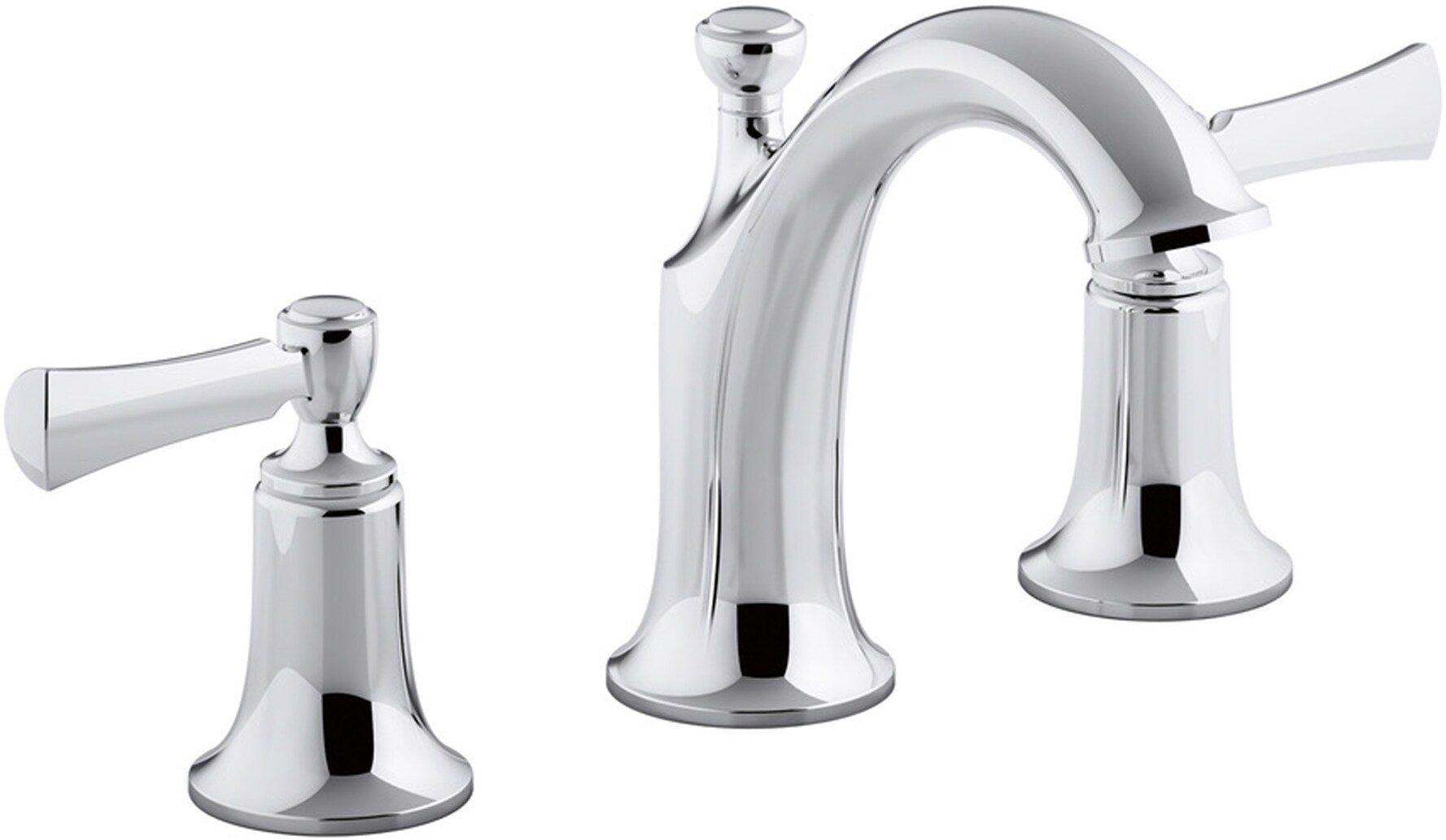 KOHLER Elliston 8 in. Widespread 2-Handle Bathroom Faucet in Polished Chrome