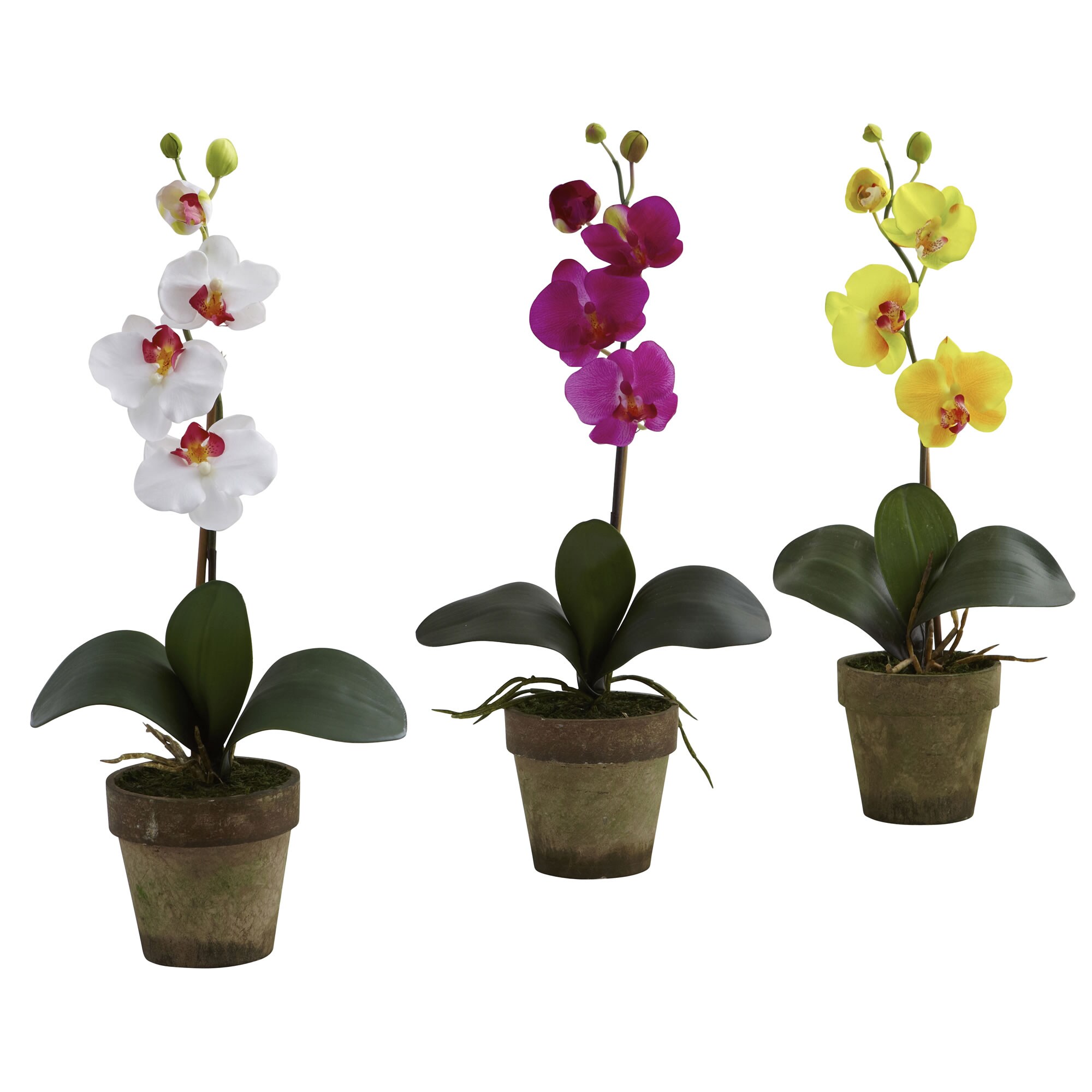 Nearly Natural 4065-AS-S3 19-in Assorted Indoor Artificial Silk Flowers