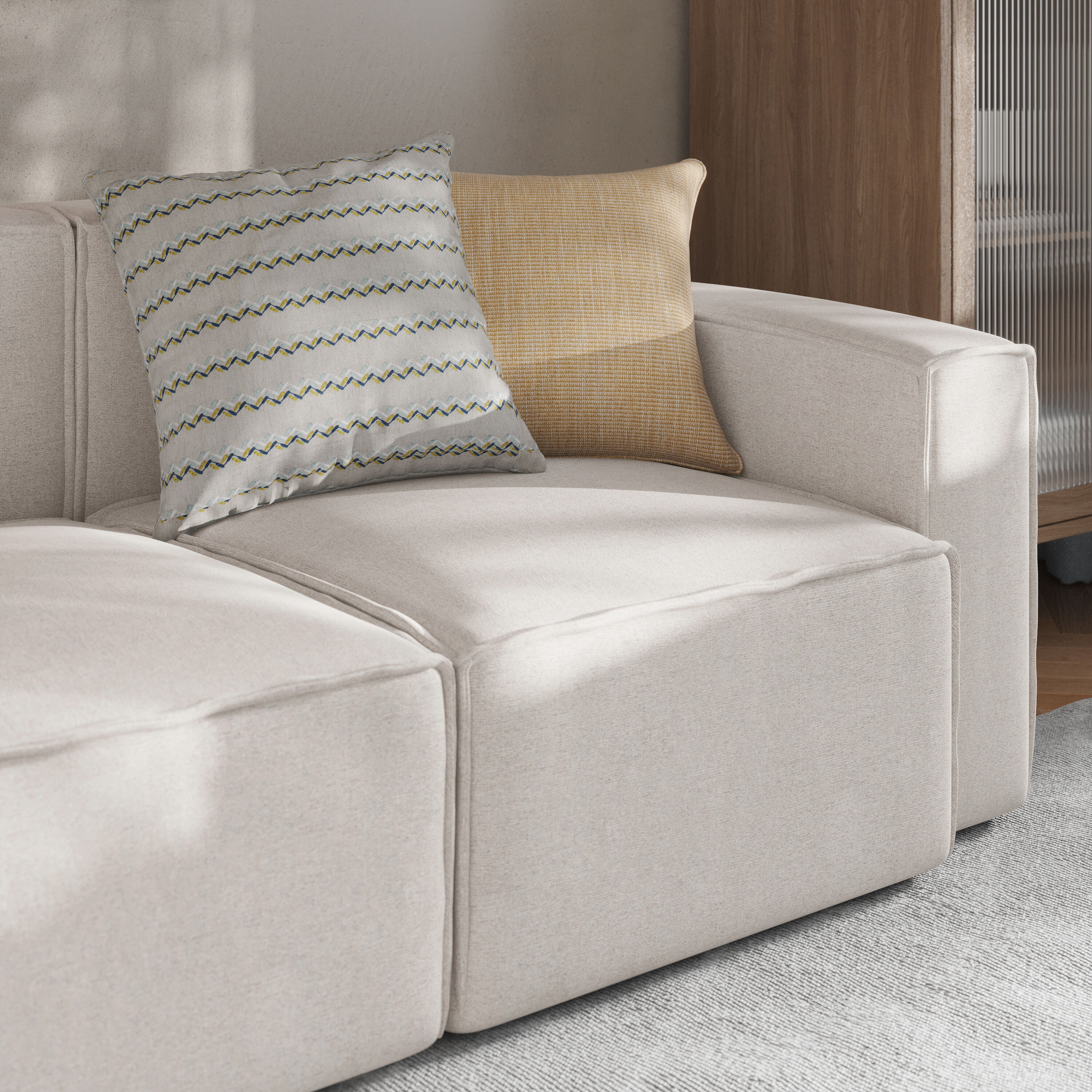 Flash Furniture 196861134913 Bridgetown Modern Cream Accent Chair