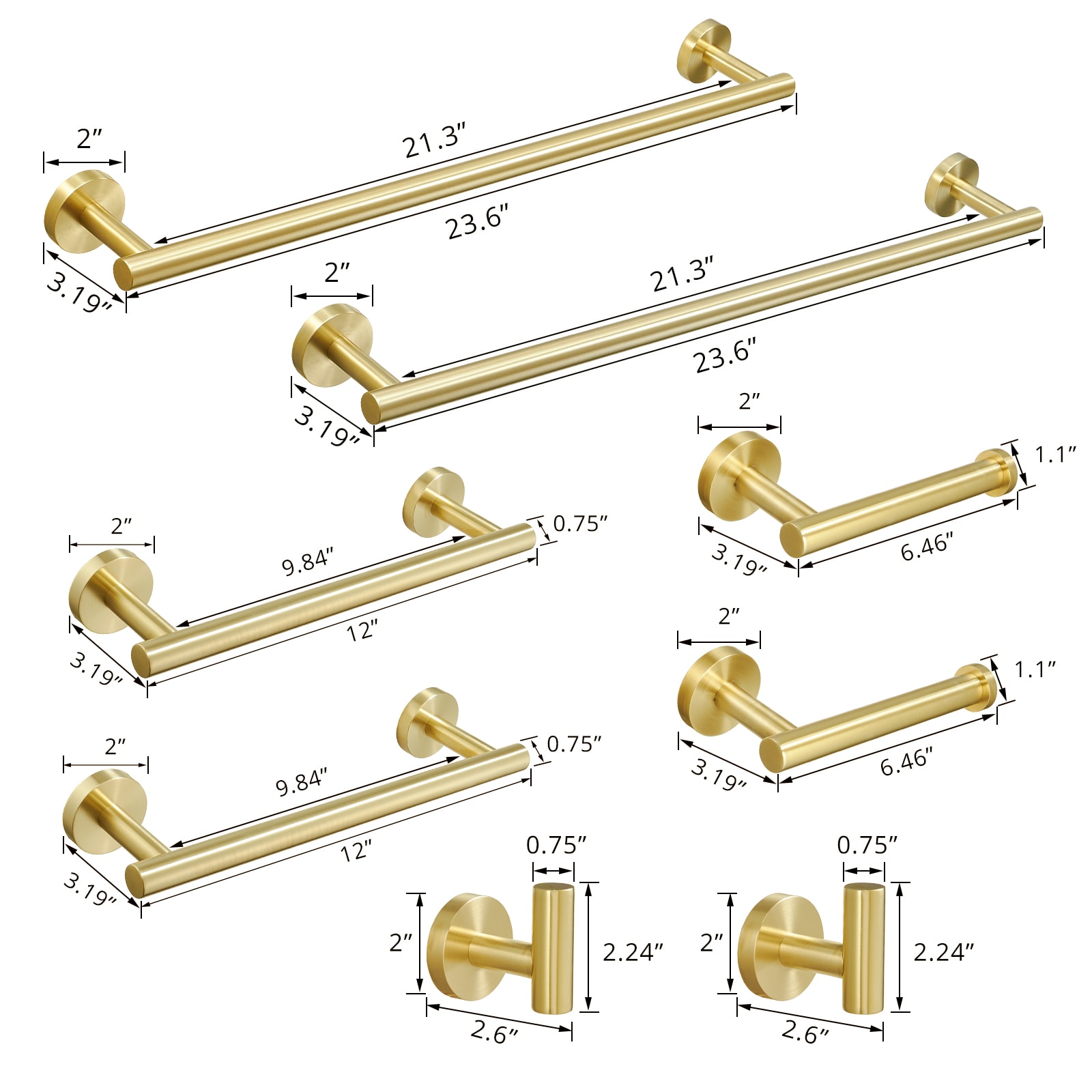 Tahanbath MT2-140149 Decorative-Bath-Hardware-Kits - View #6