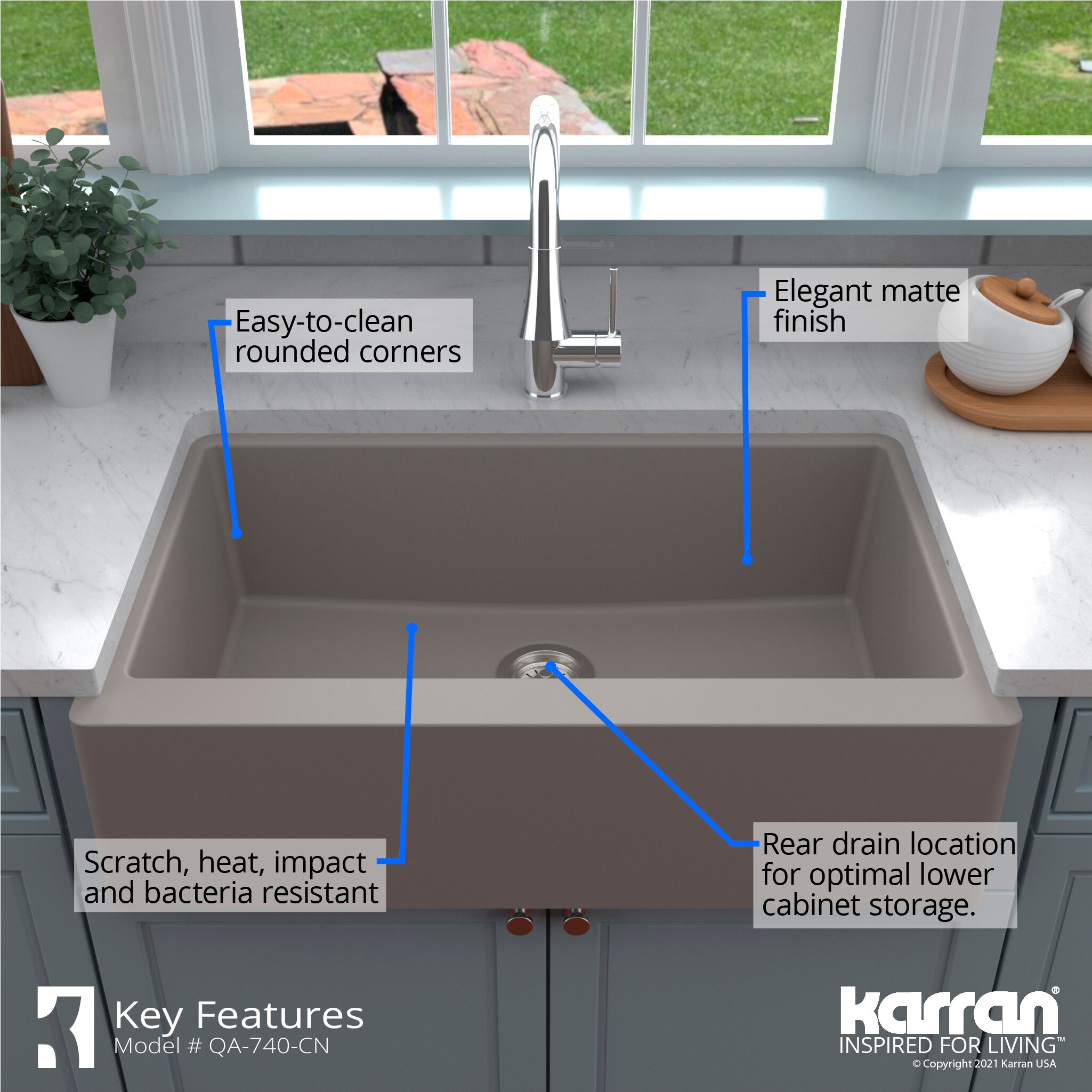 Karran QA-740-CN Kitchen-Sinks - View #7