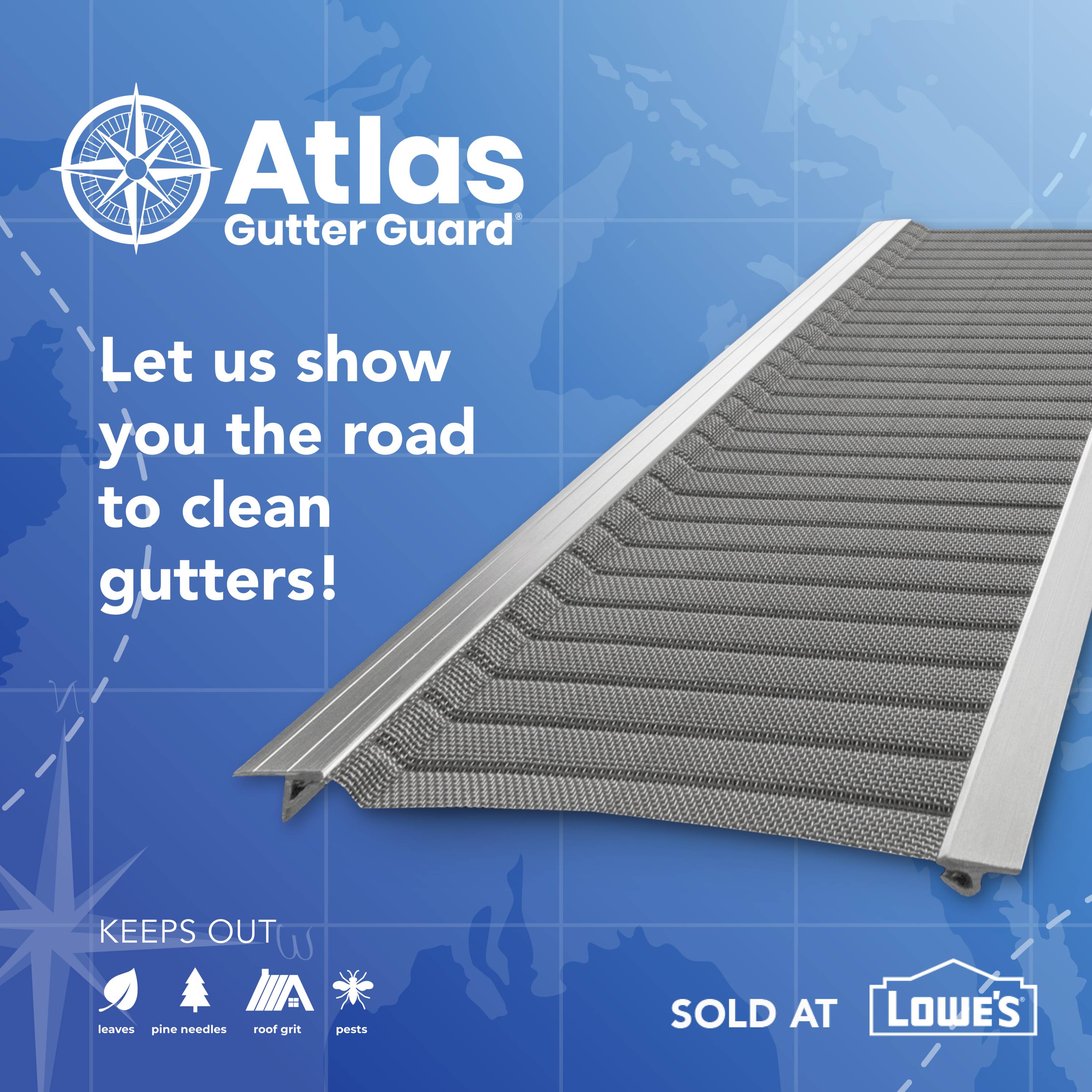 Atlas Gutter Guard Stainless Steel (5.5-in x 4-ft) Gutter Guard 24-Pack ...