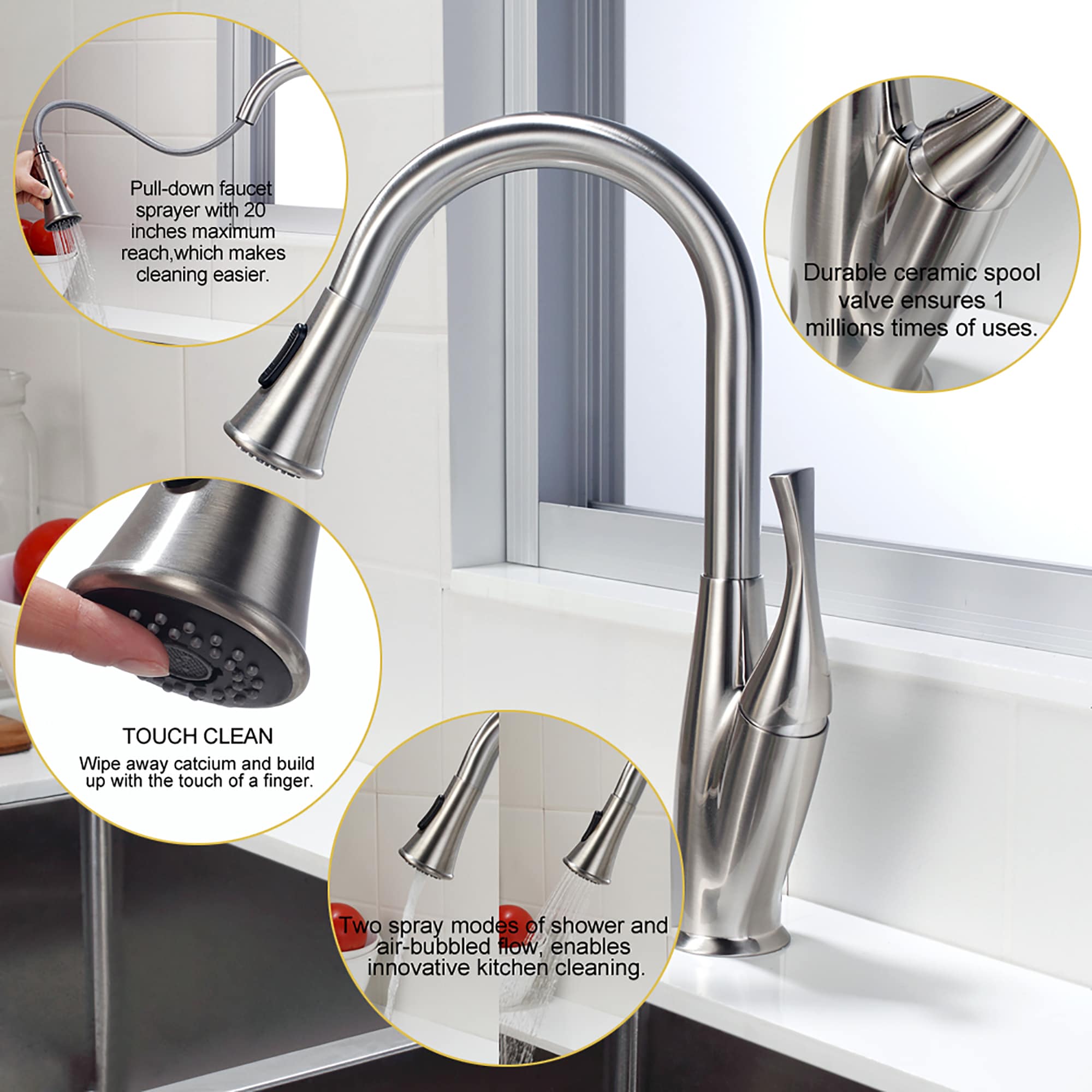 Lordear LD-SLC16088 Kitchen-Faucets - View #2