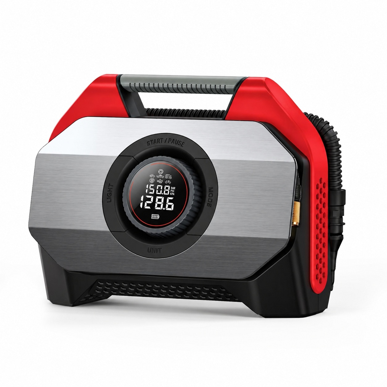 AKSCYZM  Vortex S6 portable tire inflator air compressor for heavy duty vehicles cordless air pump for car truck bicycle pool float air mattress
