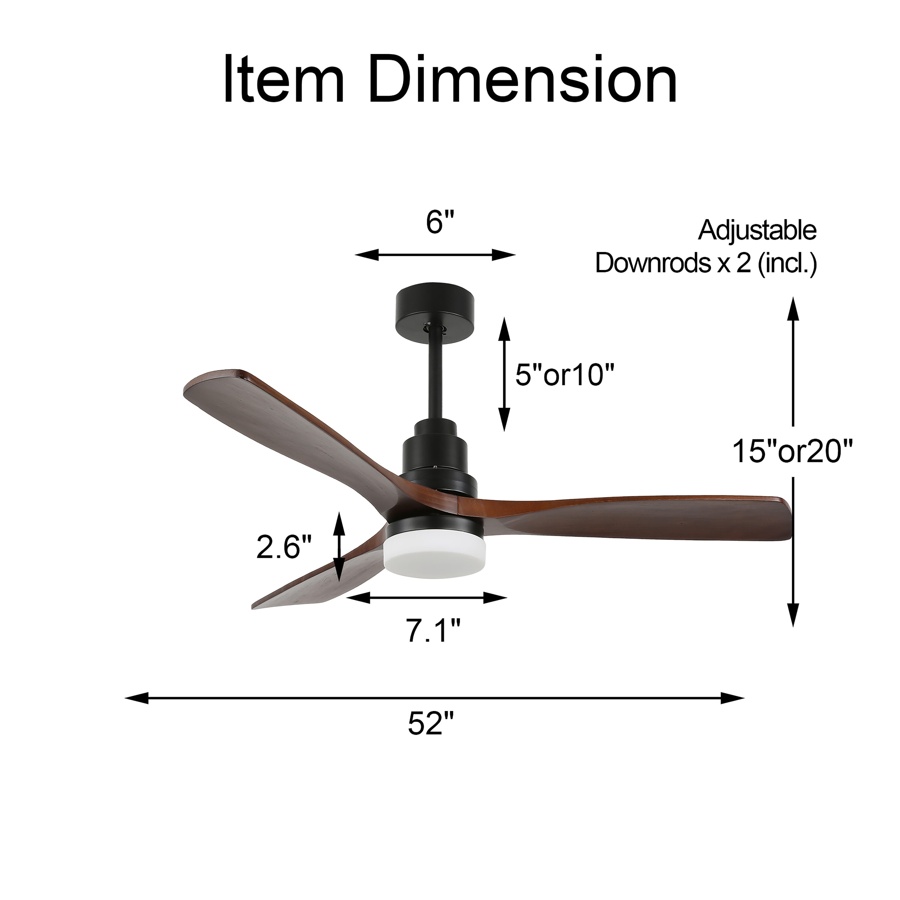Bella Depot DC5209 Ceiling-Fans - View #9