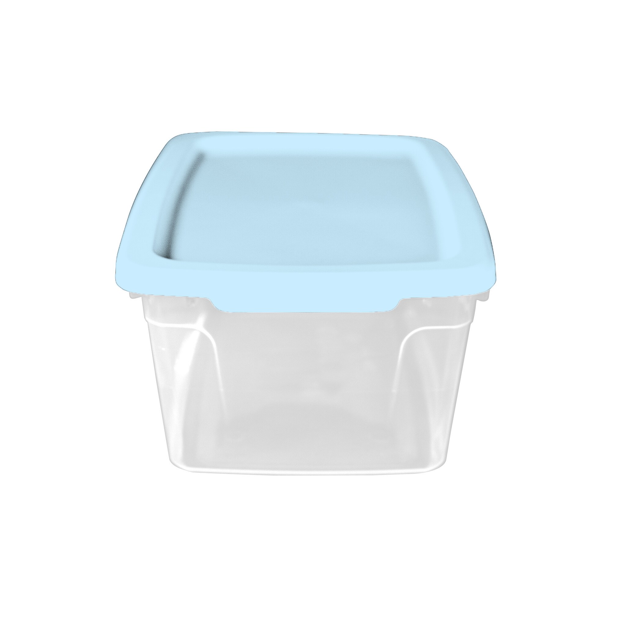 Project Source 1.5-Gallon (6-Quart) Clear Tote with Standard Snap Lid