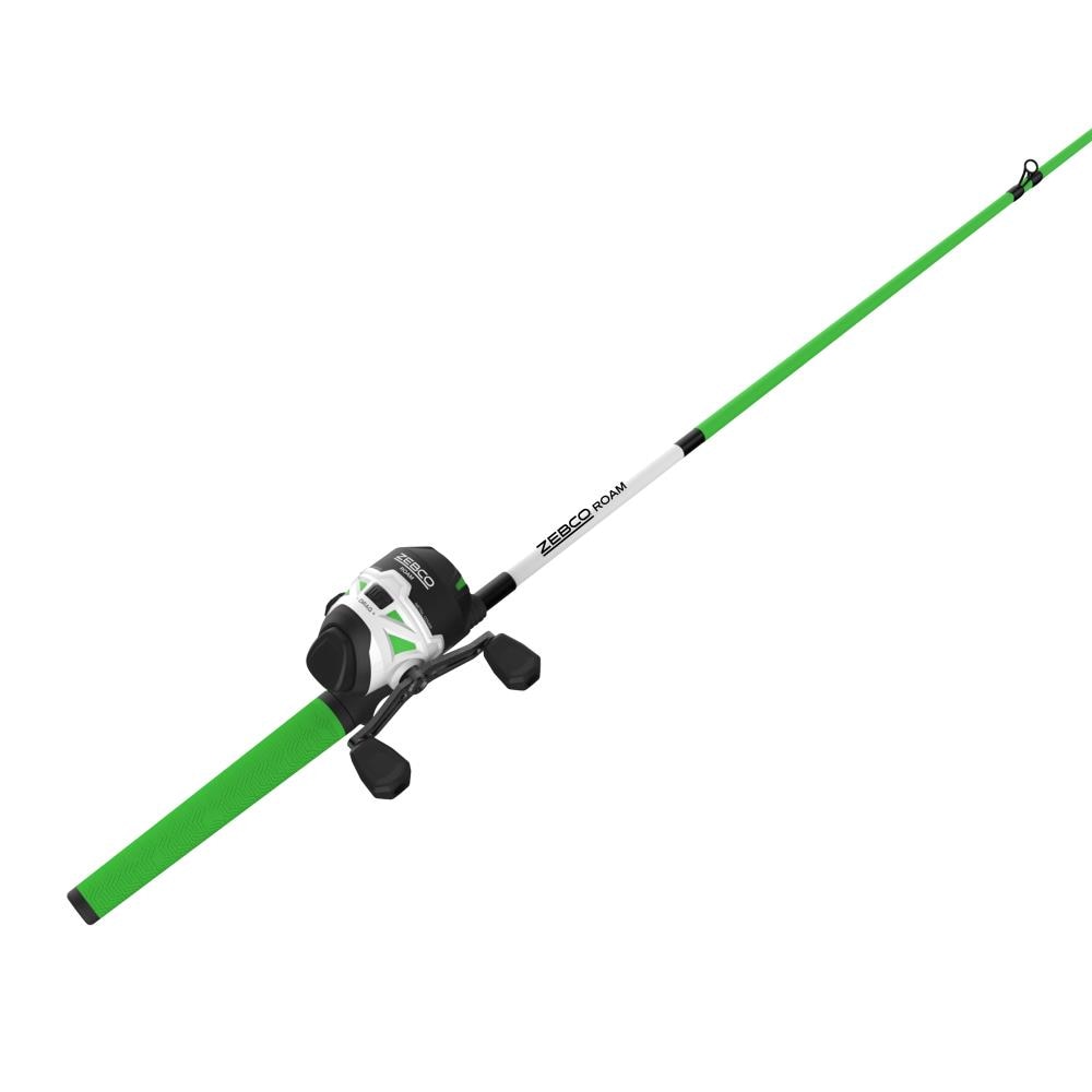 Zebco Roam 3SZ Green 602M Spin Cast Combo 10# in the Fishing Equipment  department at