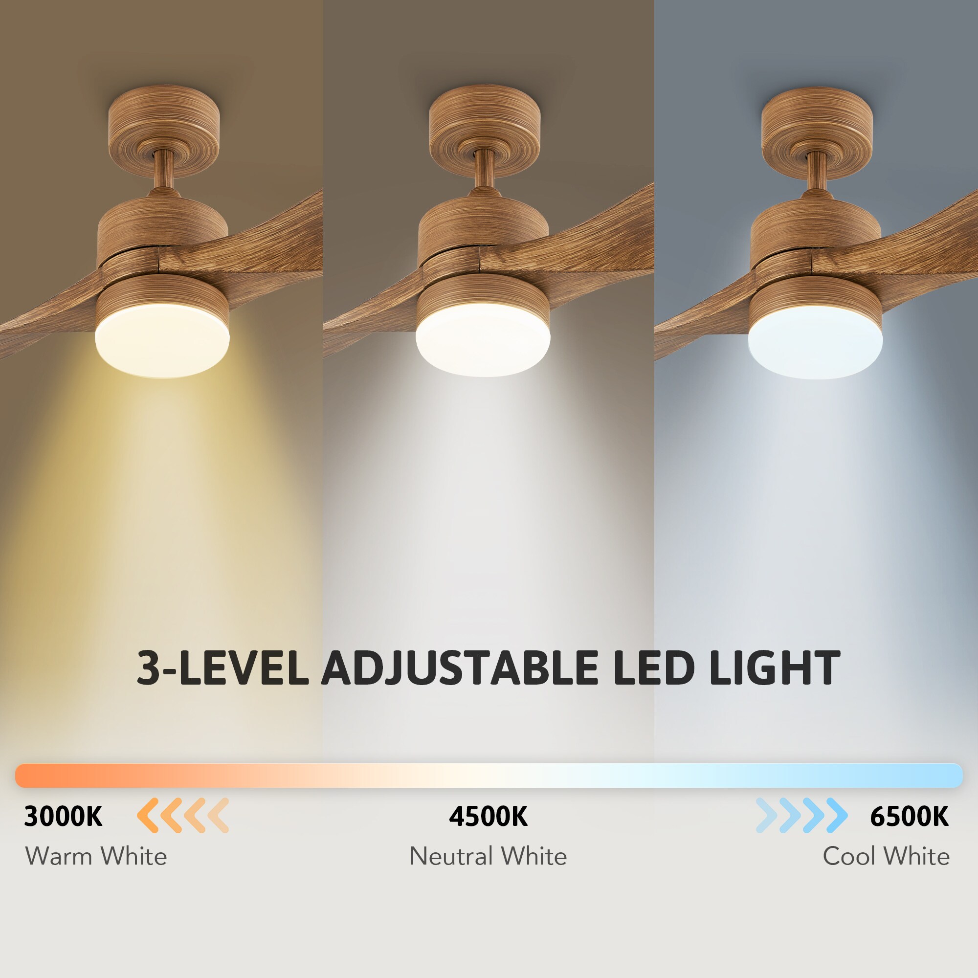 CO-Z 42 in 2-Blade Ceiling Fan with LED Lights at Lowes.com