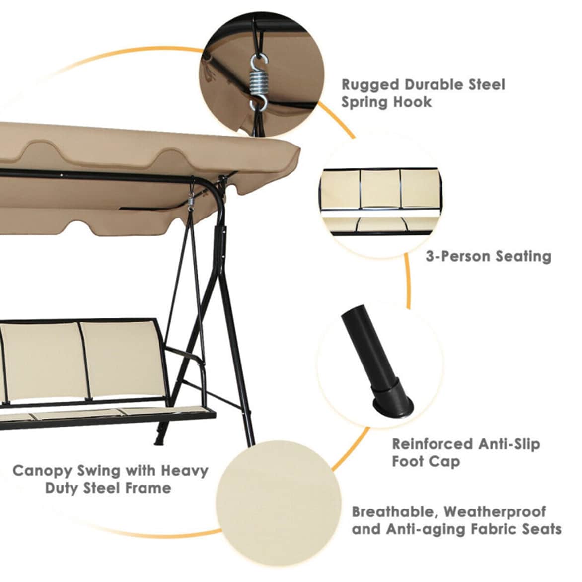 Mondawe 92ZS-HY Playset-Swings - View #6