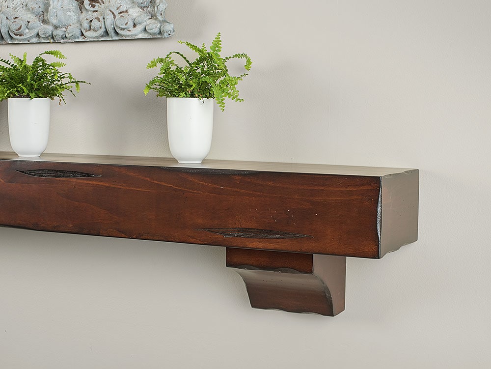 Mantels Direct NATURAL-72-CRD Mantel-Shelves - View #5