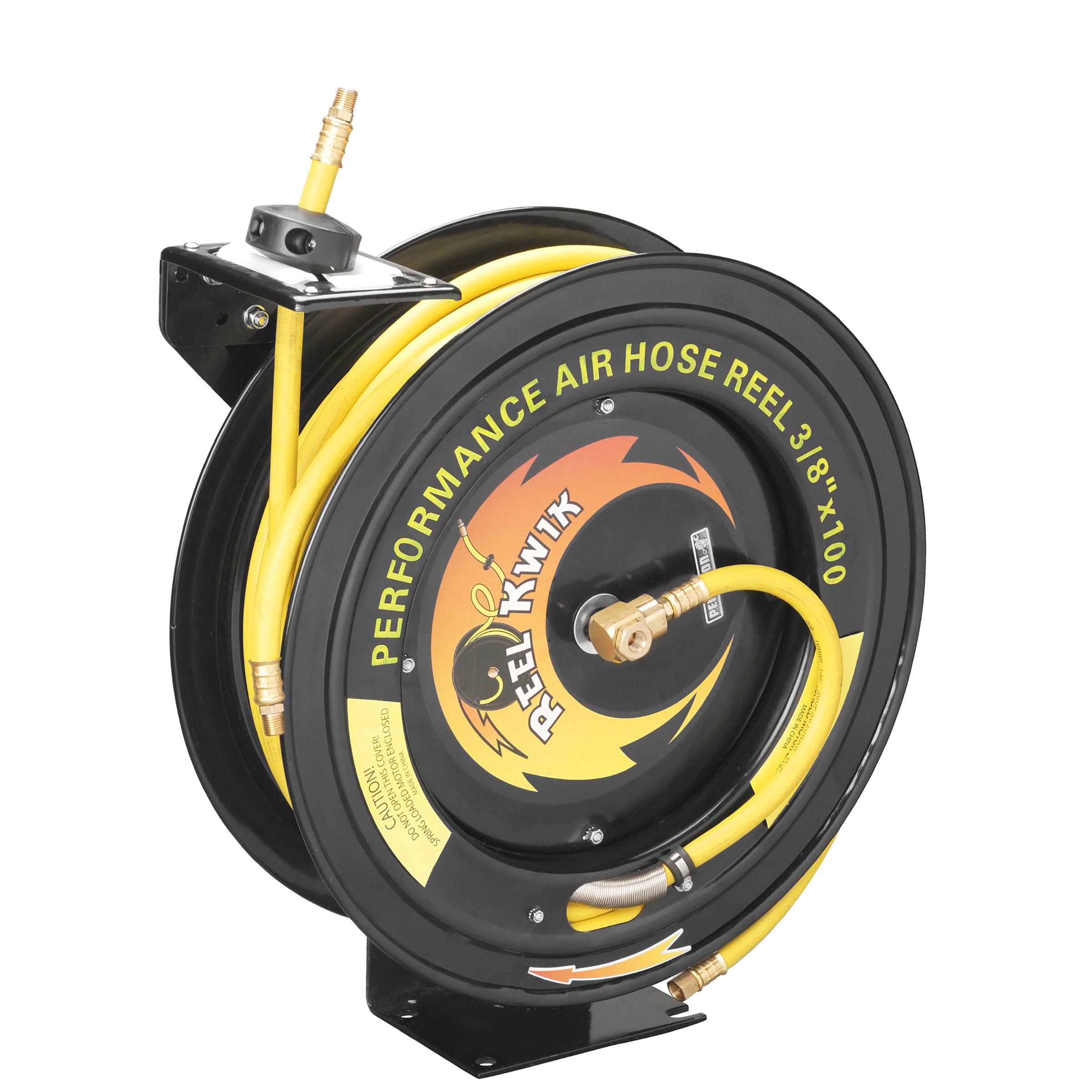 Fleming Supply Heavy Duty Retractable 100-foot Air Compressor Hose and Reel  By Pentagon Tools in the Air Compressor Hoses department at