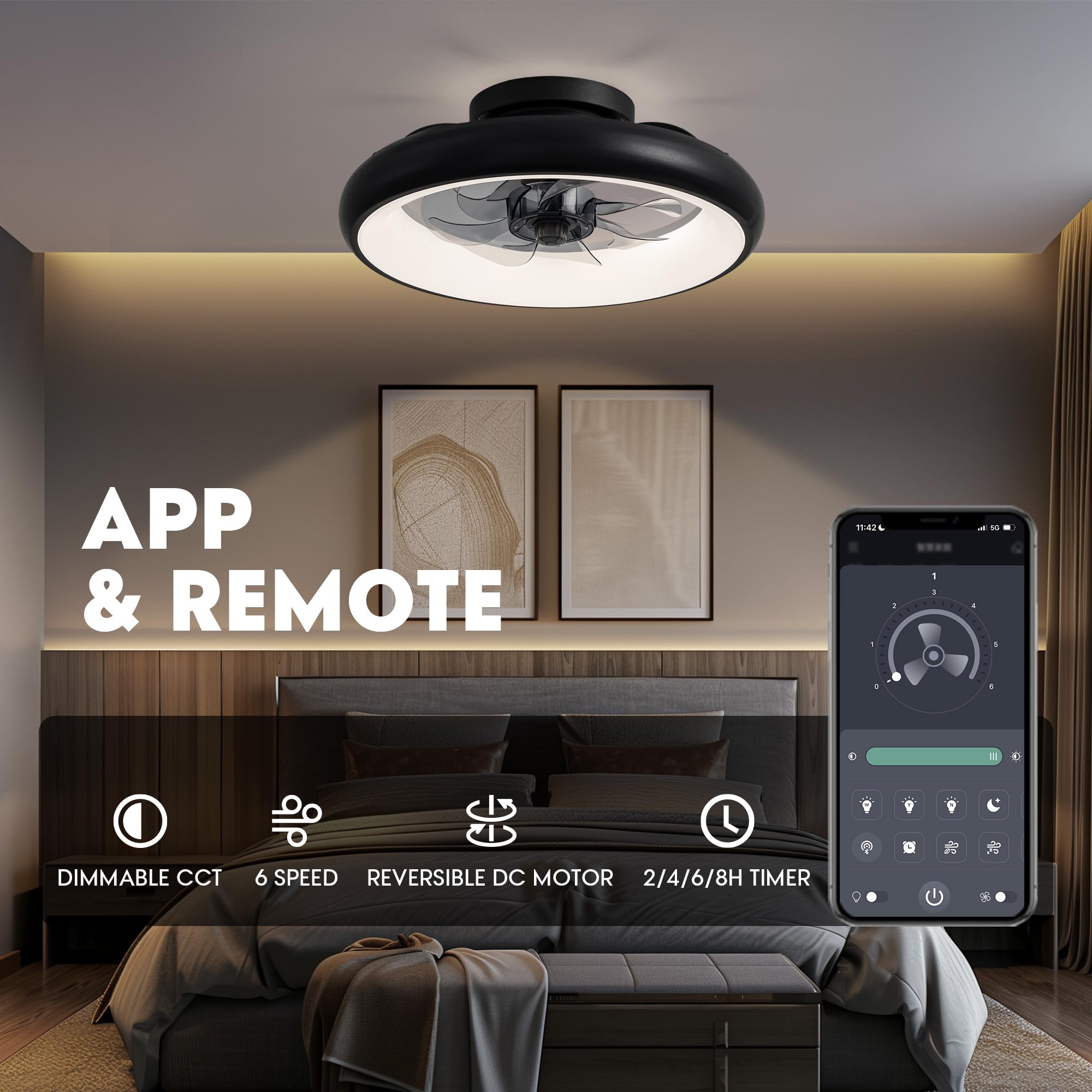 SILJOY Y1095-BK-MINI Ceiling-Fans - View #3