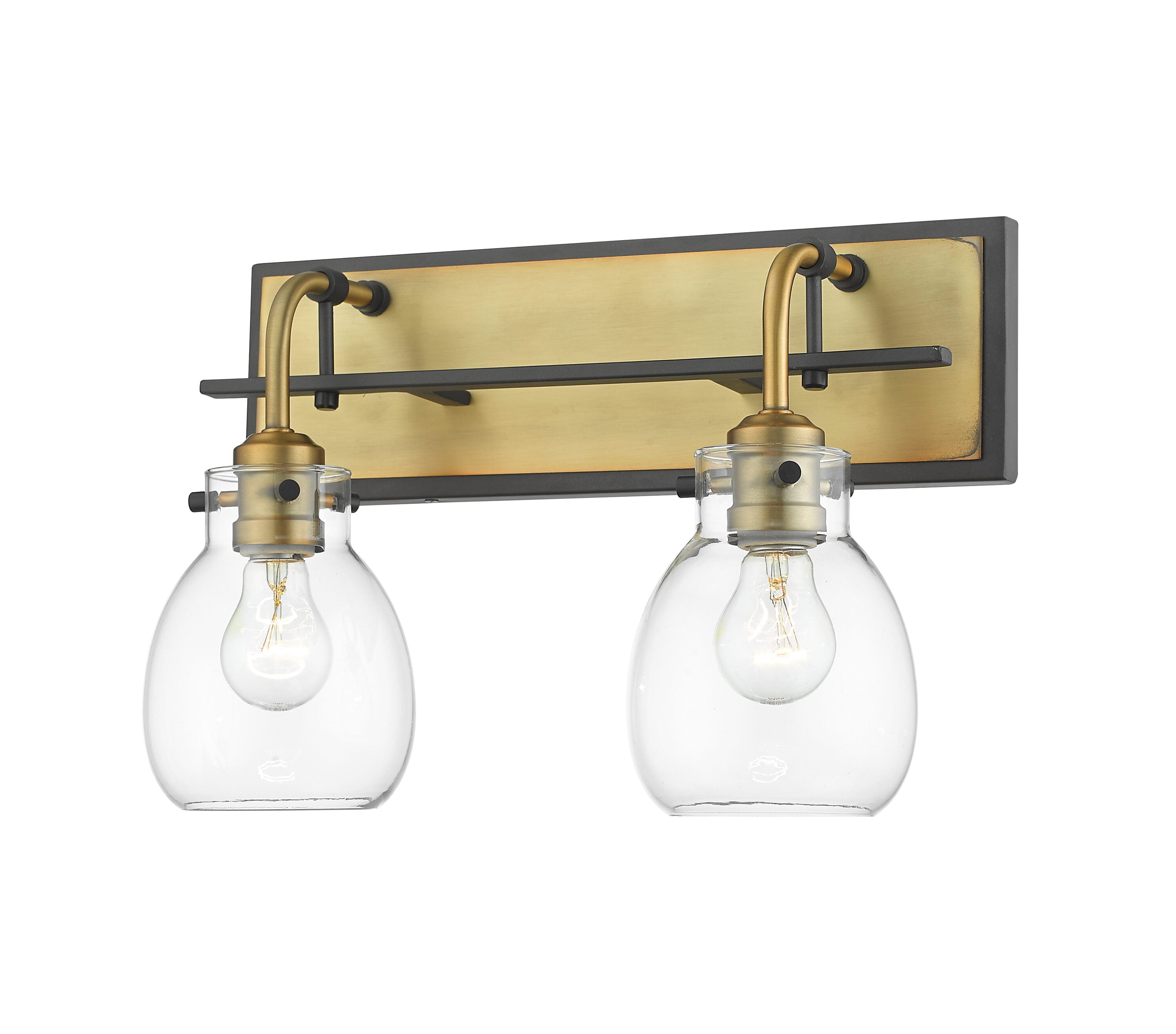 Z-Lite 466-2S-MB-OBR Kraken 16-in 2 -Light Multiple finishes Multiple colors Industrial Vanity light