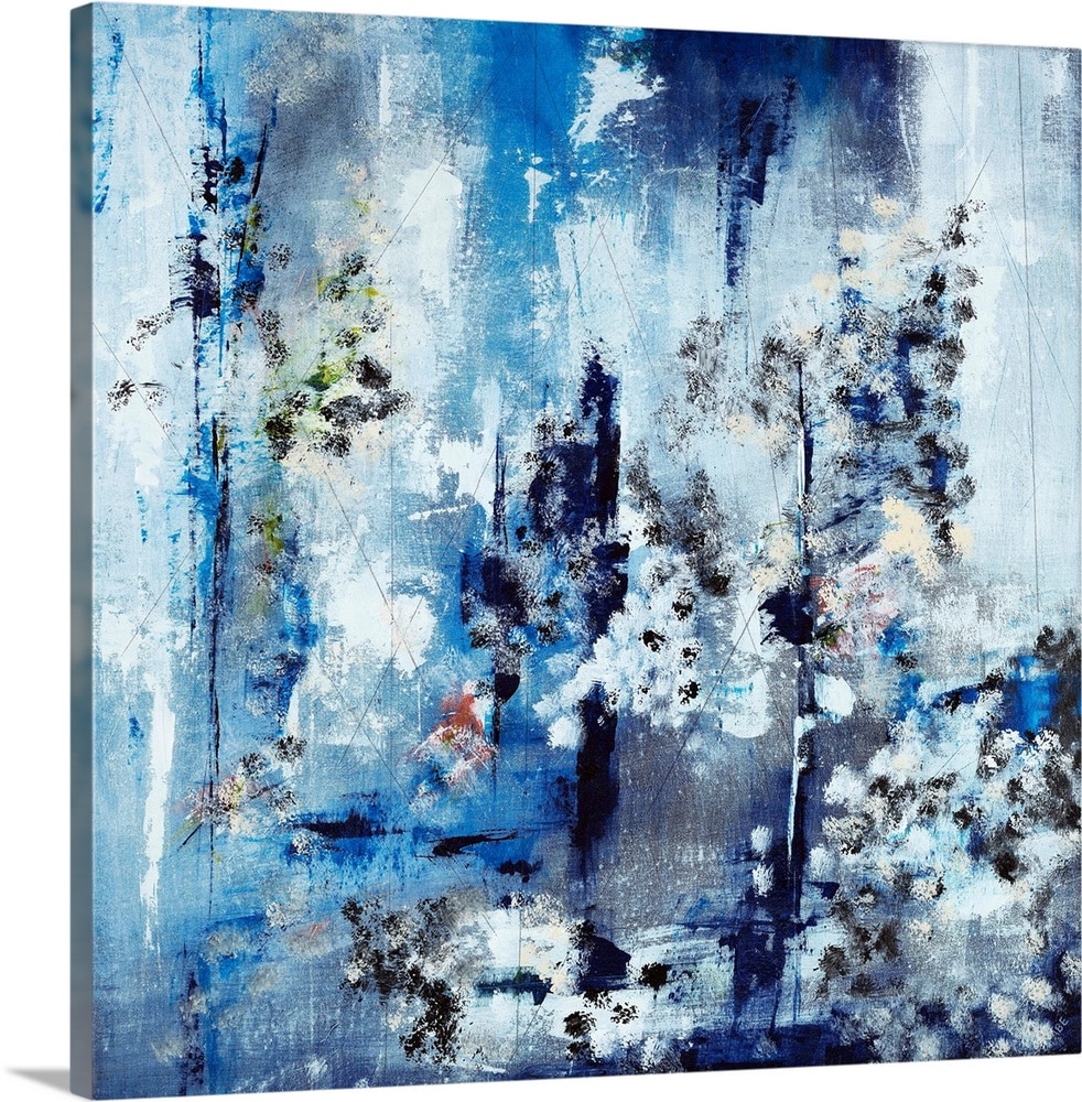 GreatBigCanvas Blue Coral Reef Perrell Fine Art 16-in H x 16-in W Abstract  Print on Canvas at