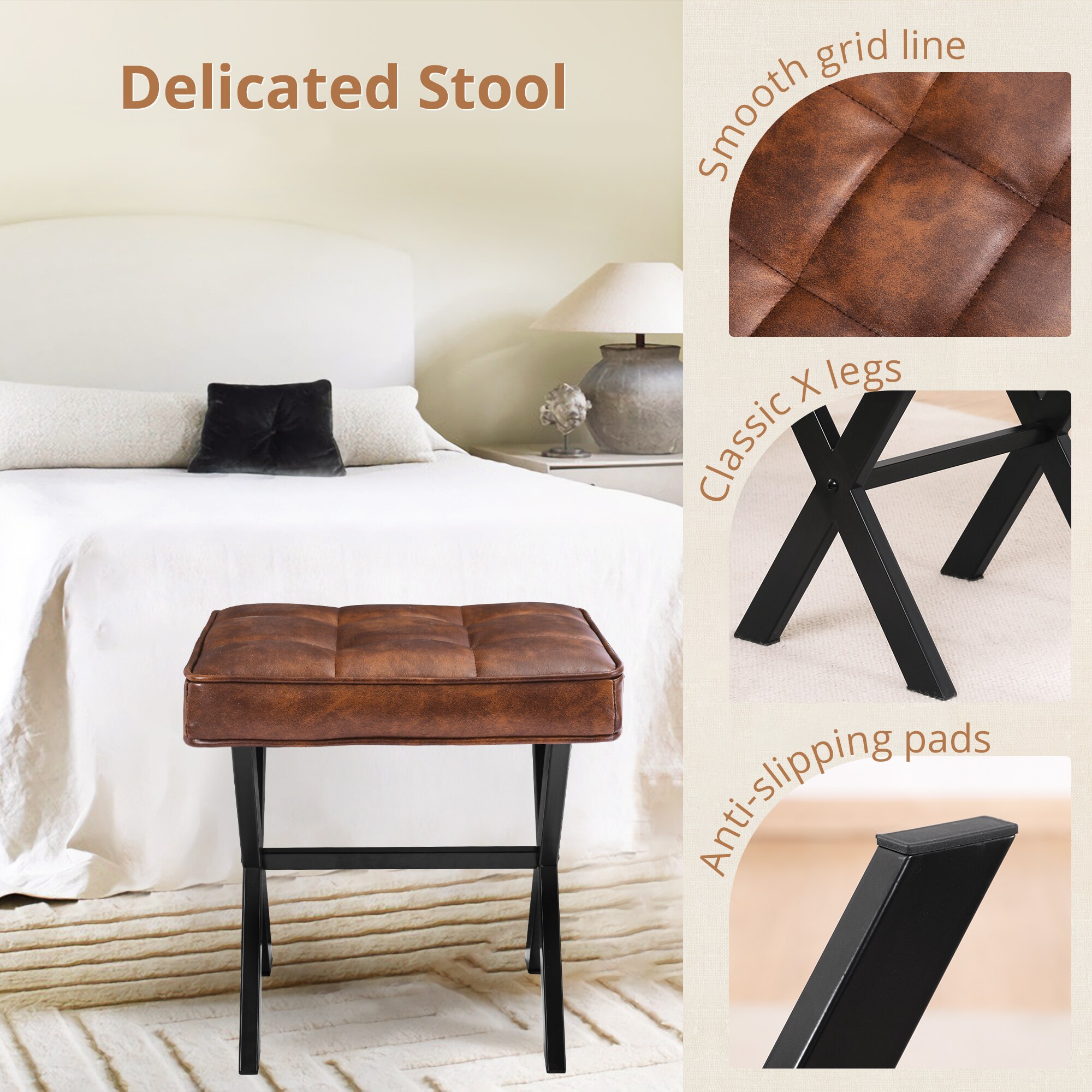 Hosworth 745573746138 Vanity-Stools - View #7