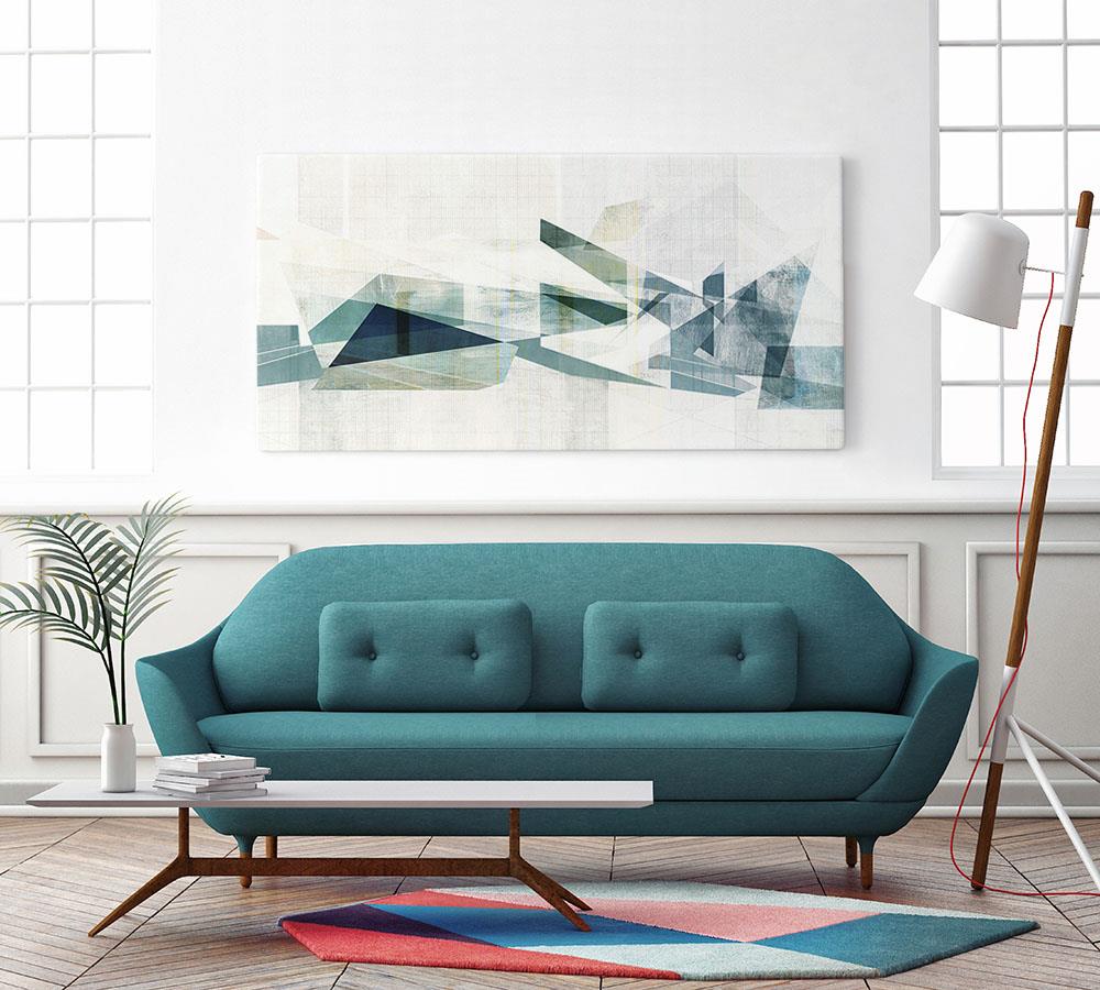 GIANT ART 72-in H x 36-in W Abstract Print on Canvas at Lowes.com