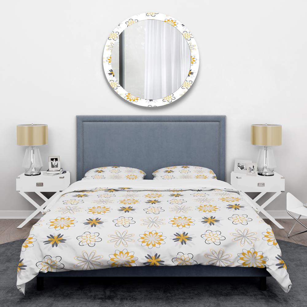 Designart BED24291-Q 3 -Piece White Queen Duvet cover Set