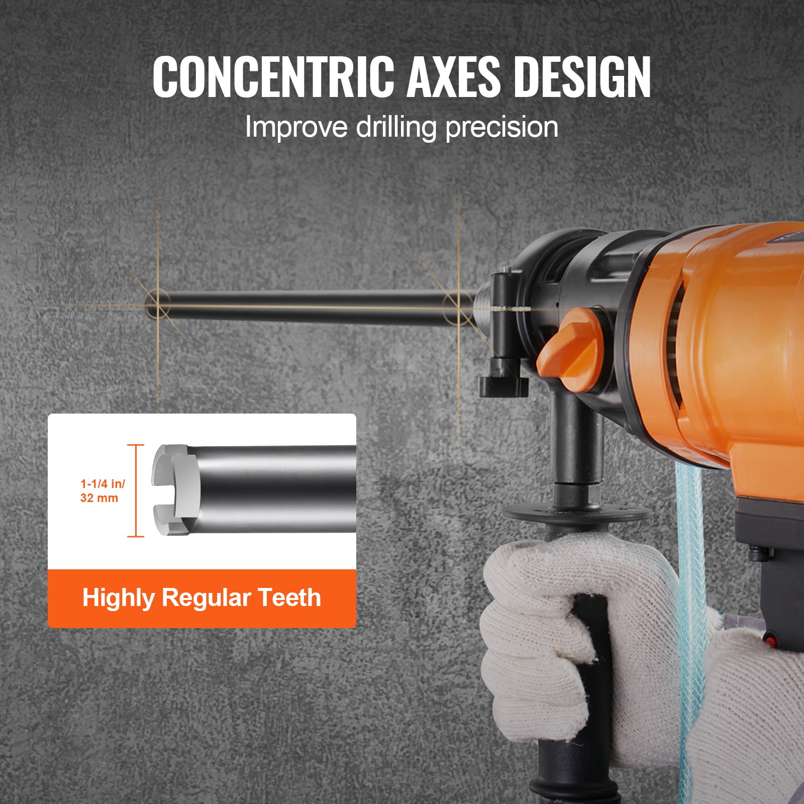 VEVOR SCJGSQXZTSS300405V0 Cement-Masonry-Drill-Bits - View #3
