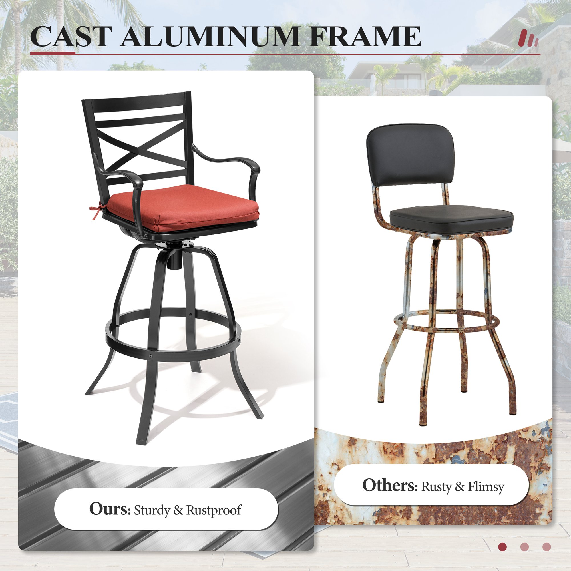 Crestlive Products CL-ST011RED-2 Patio-Chairs - View #6