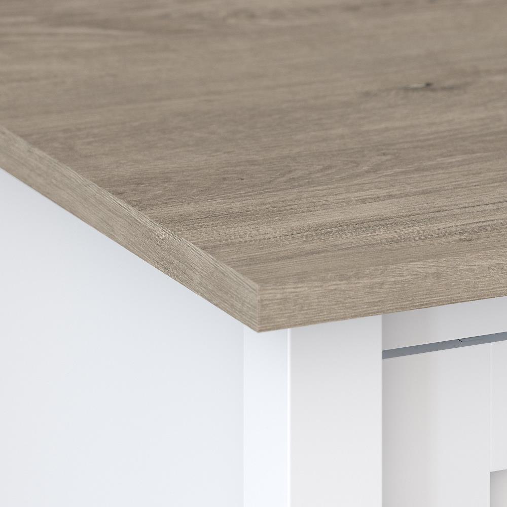 Mayfield 2 Drawer Shiplap Gray and White Lateral File Cabinet