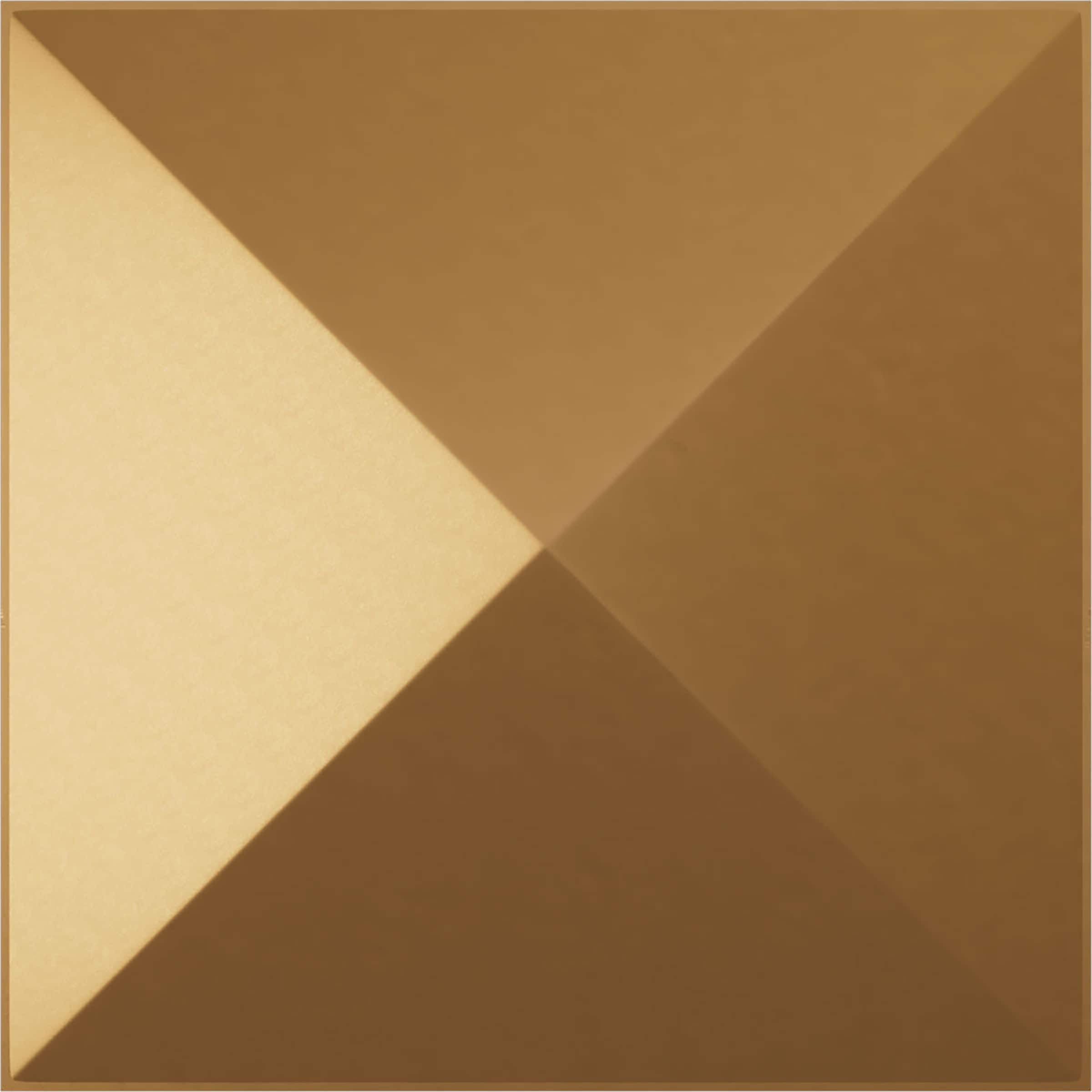 Ekena Millwork WP12X12SKBGL 11-7/8-in x 11-7/8-in Embossed Paintable/Stainable Gold PVC Wall Panel ( 0.98-sq ft )