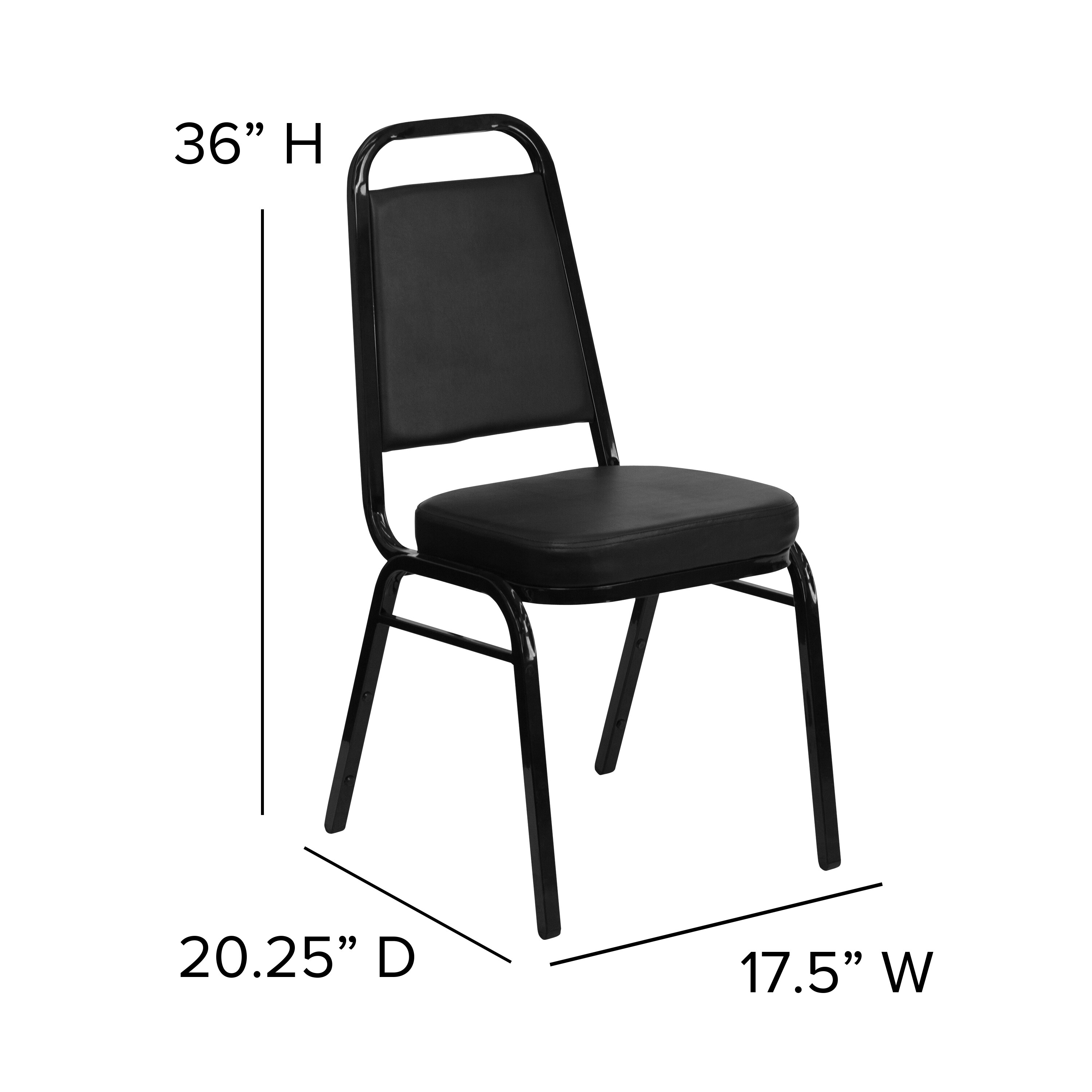 15.5 Black Upholstery Chiavari Firm Chair Cushion at christmas.com