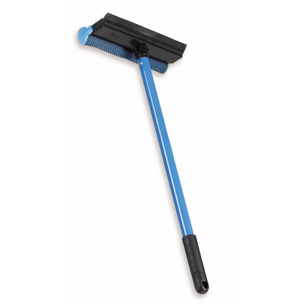 Ettore Blue Plastic Handle Rubber Auto Squeegee - Double Straight Type,  Rust-Proof Aluminum Handle, Durable Rubber Blade, Easy Bug Removal in the  Squeegees department at