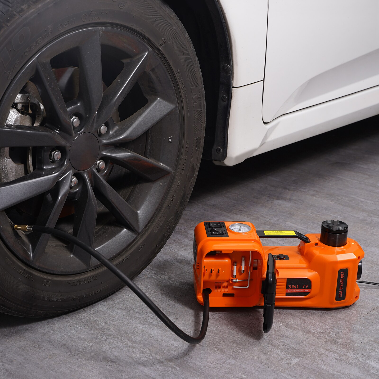 VEVOR Yellow 5-Tons Steel Hydraulic Jack kit