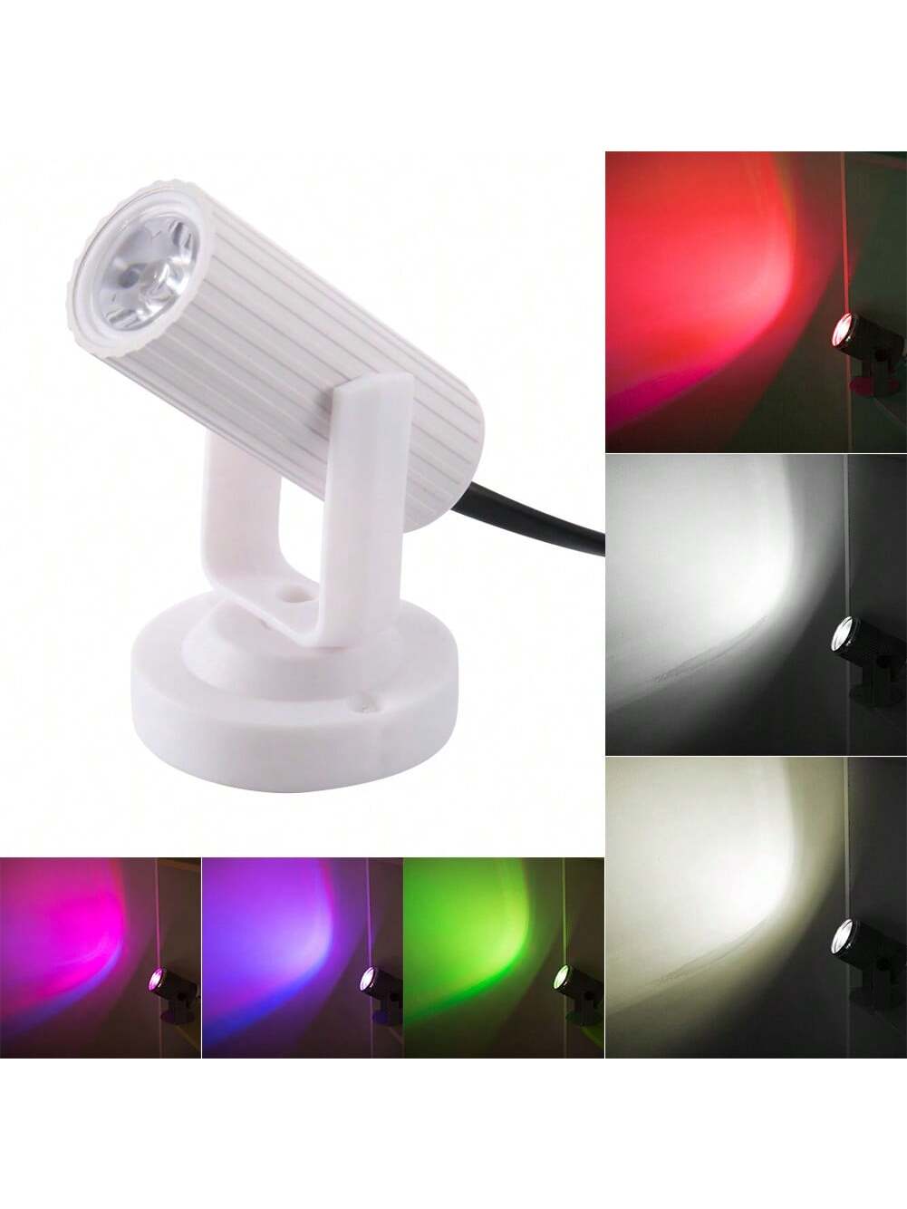 Qeetex PHO-09KVTC6B-HF4 LED Mini Spotlights For Cabinet Counter Showcase Lighting 85-265V. Warm Light(1 Pcs)
