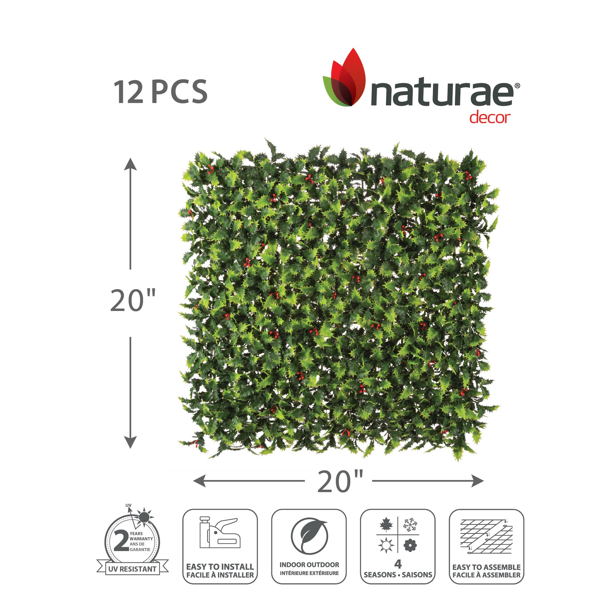 naturae decor MTR2020-20HO-12PK Garden-Trellis - View #3