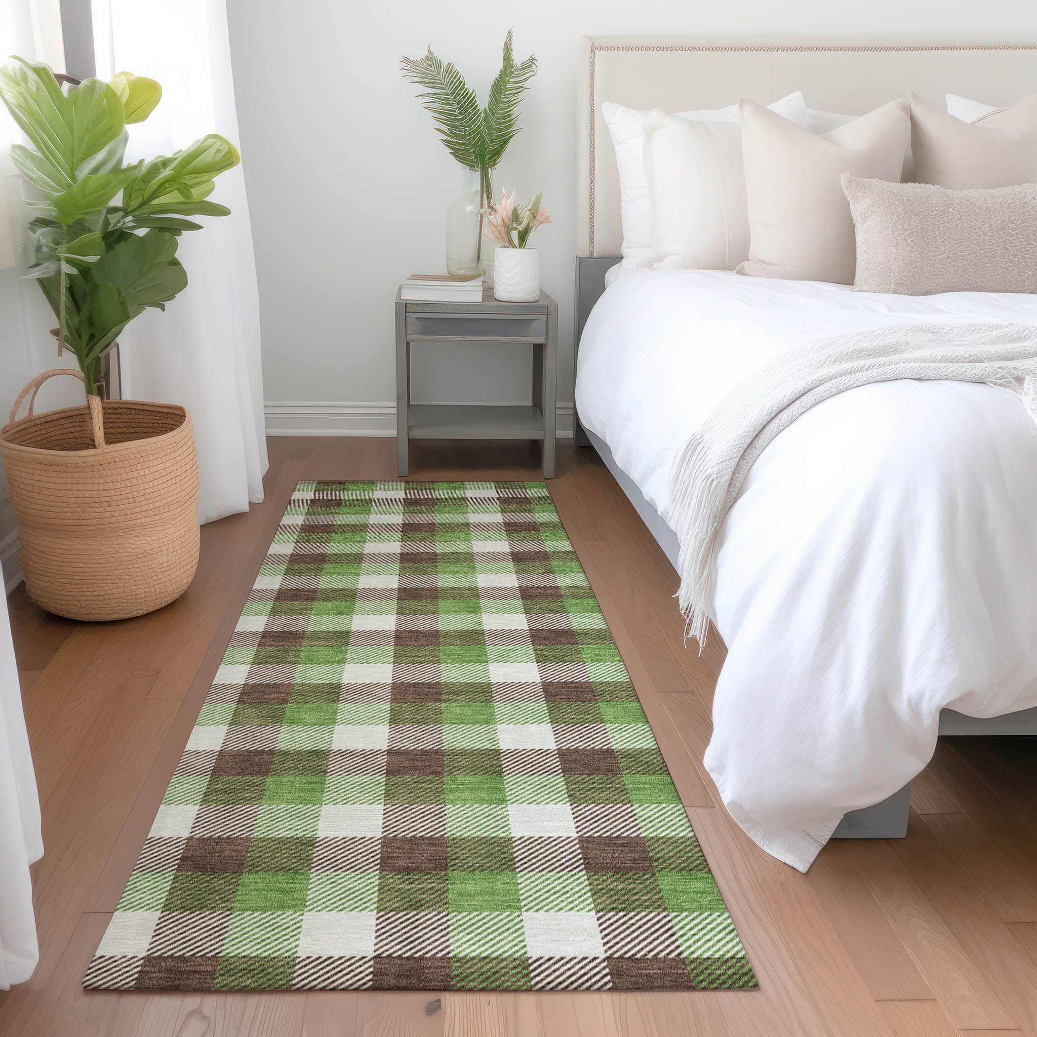 Addison Rugs ACN1053BR2X8 Chantille ACN1053BR 2 x 7 (ft) Polyester Brown Rectangular Indoor/Outdoor Geometric Machine washable Runner rug