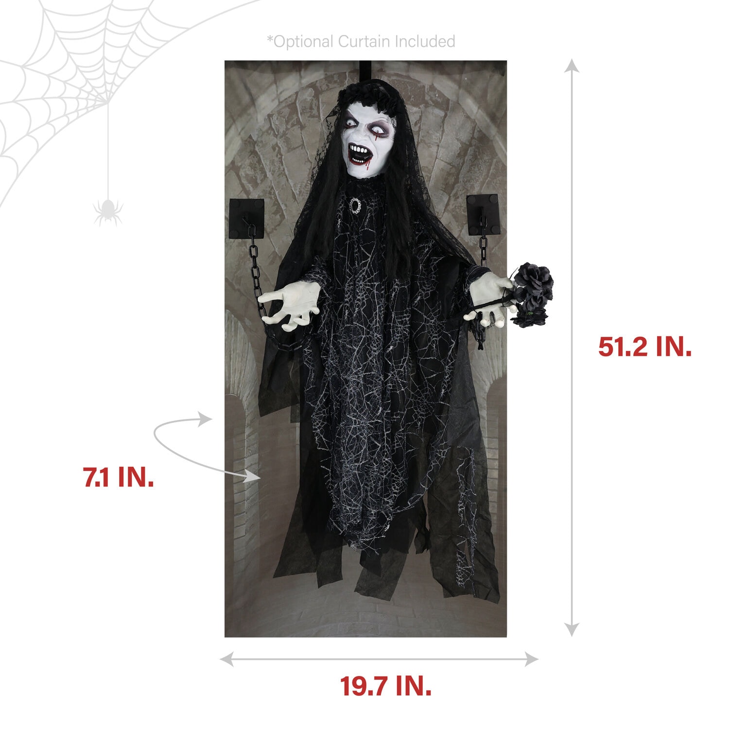 Haunted Hill Farm HHLADY-12HLSA Halloween-Animatronics - View #3